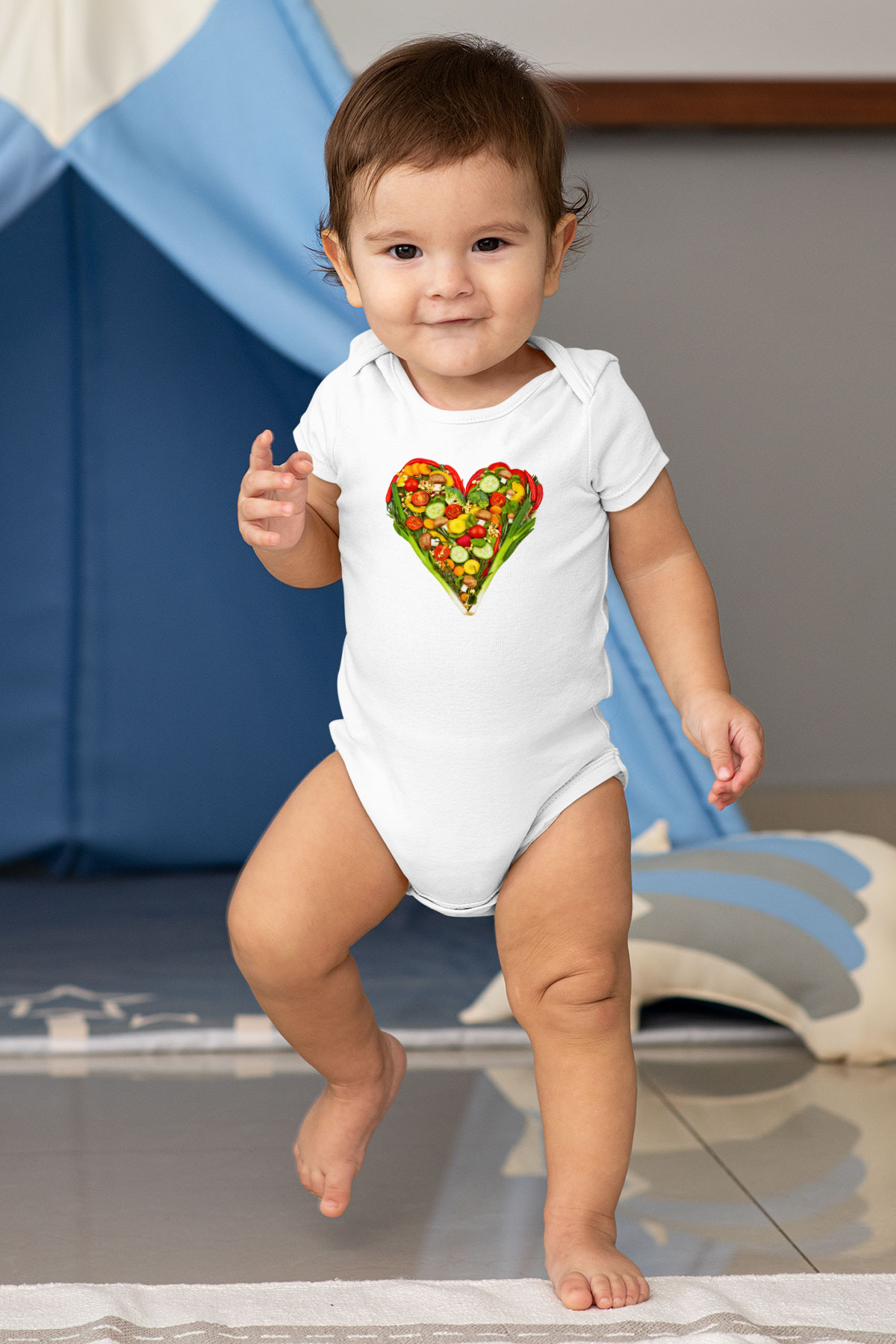 Diyetisyen Baskılı Beyaz Unisex Bebek Body - Zıbın