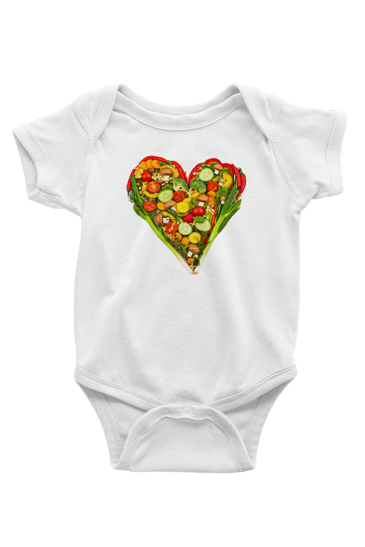 Diyetisyen Baskılı Beyaz Unisex Bebek Body - Zıbın