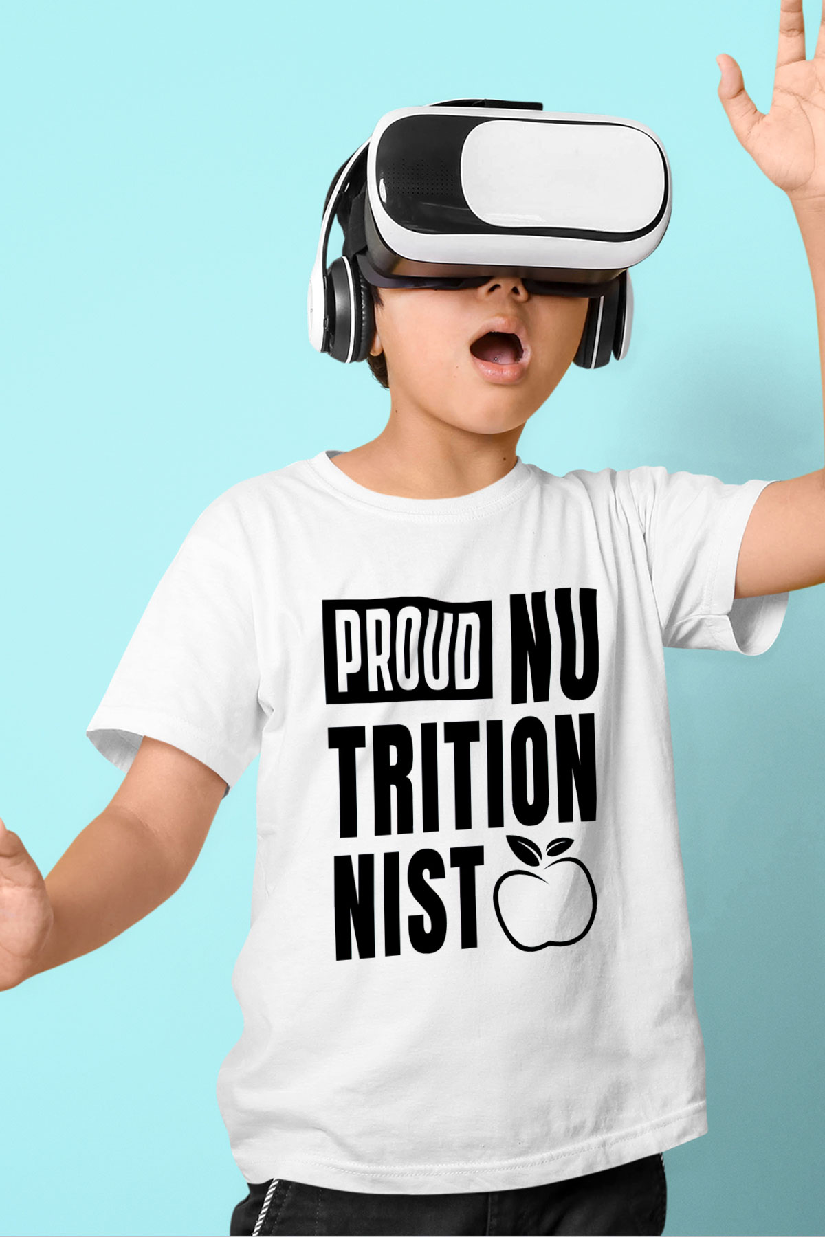 Diyetisyen Beyaz Unisex Çocuk Tişört