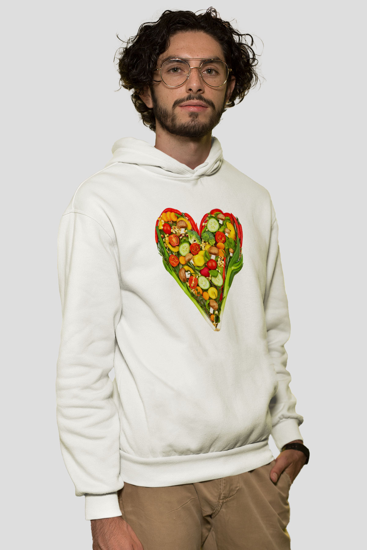 Diyetisyen Beyaz Unisex Hoodie