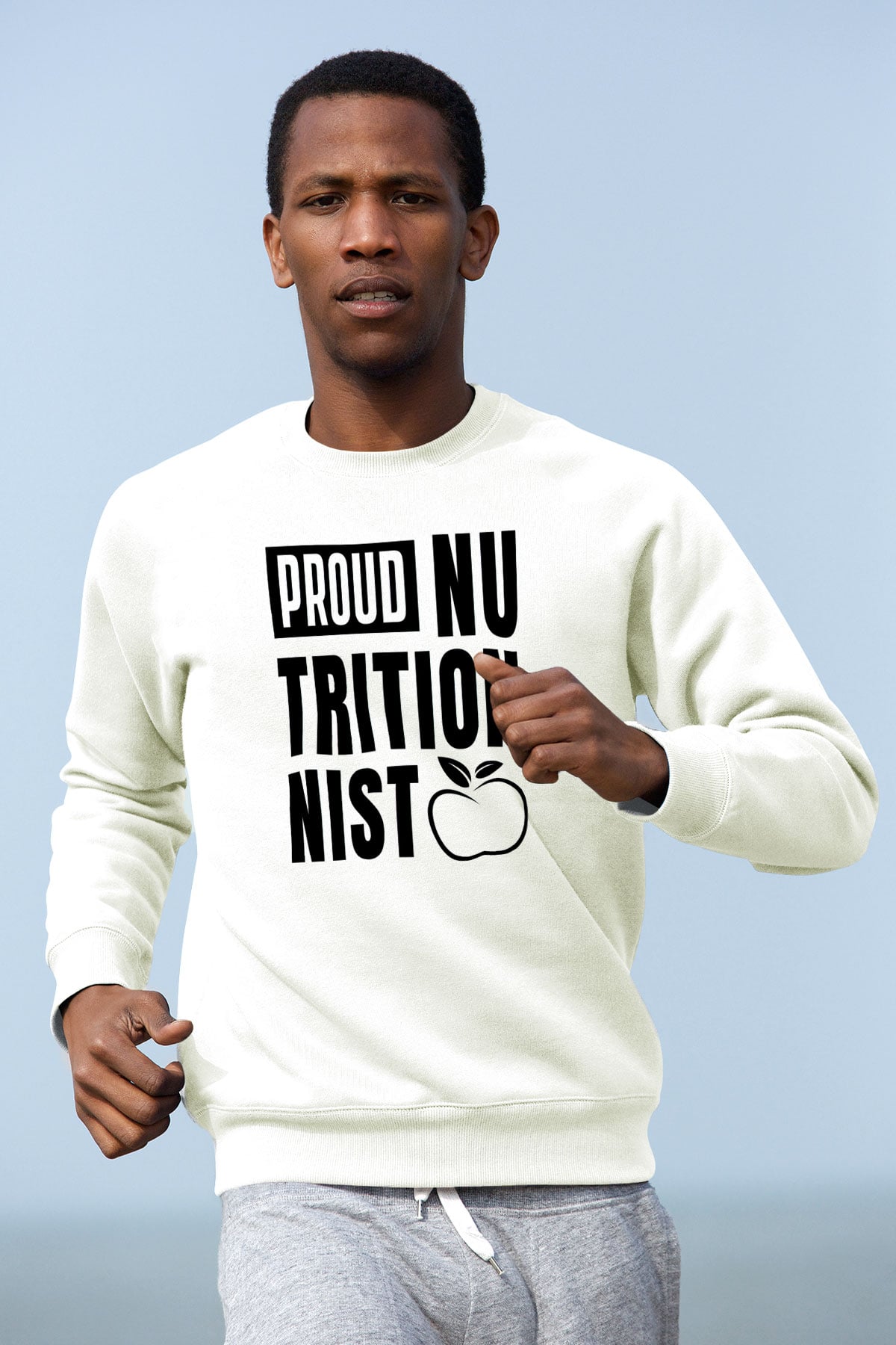 Diyetisyen Beyaz Unisex Sweatshirt