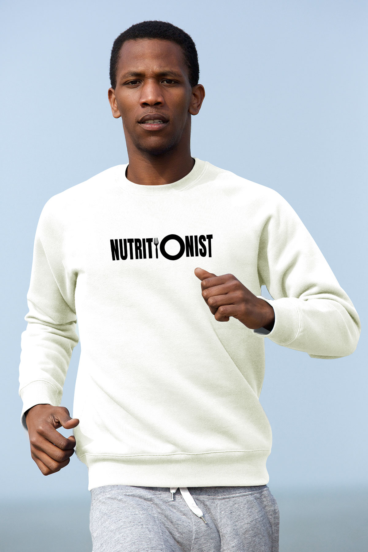 Diyetisyen Beyaz Unisex Sweatshirt