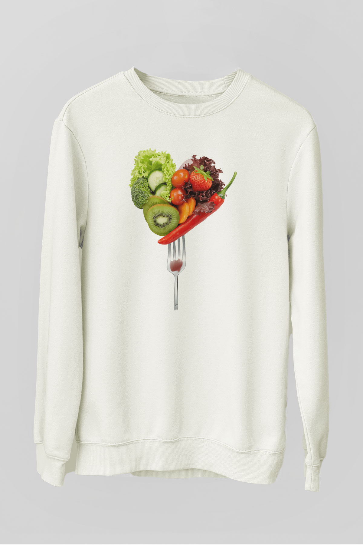Diyetisyen Beyaz Unisex Sweatshirt