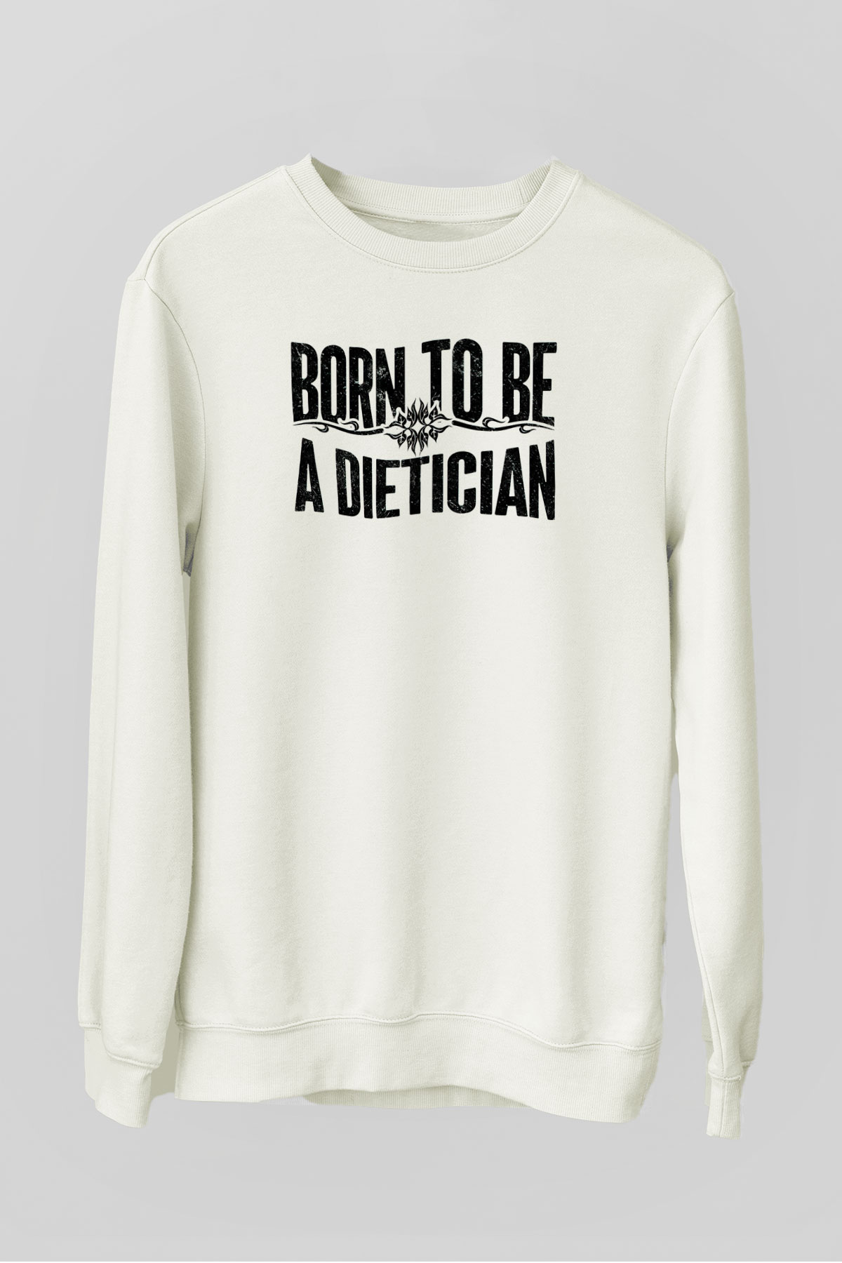 Diyetisyen Beyaz Unisex Sweatshirt