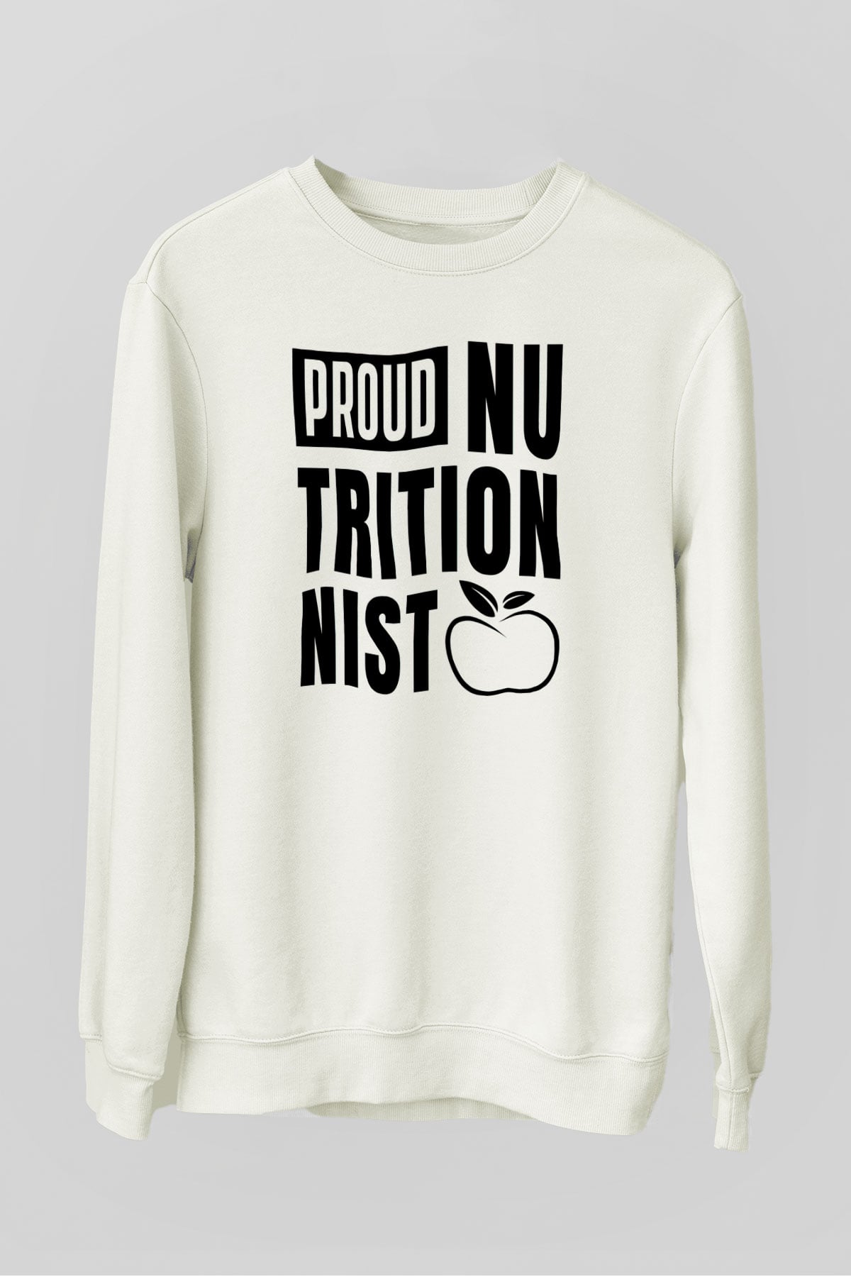 Diyetisyen Beyaz Unisex Sweatshirt