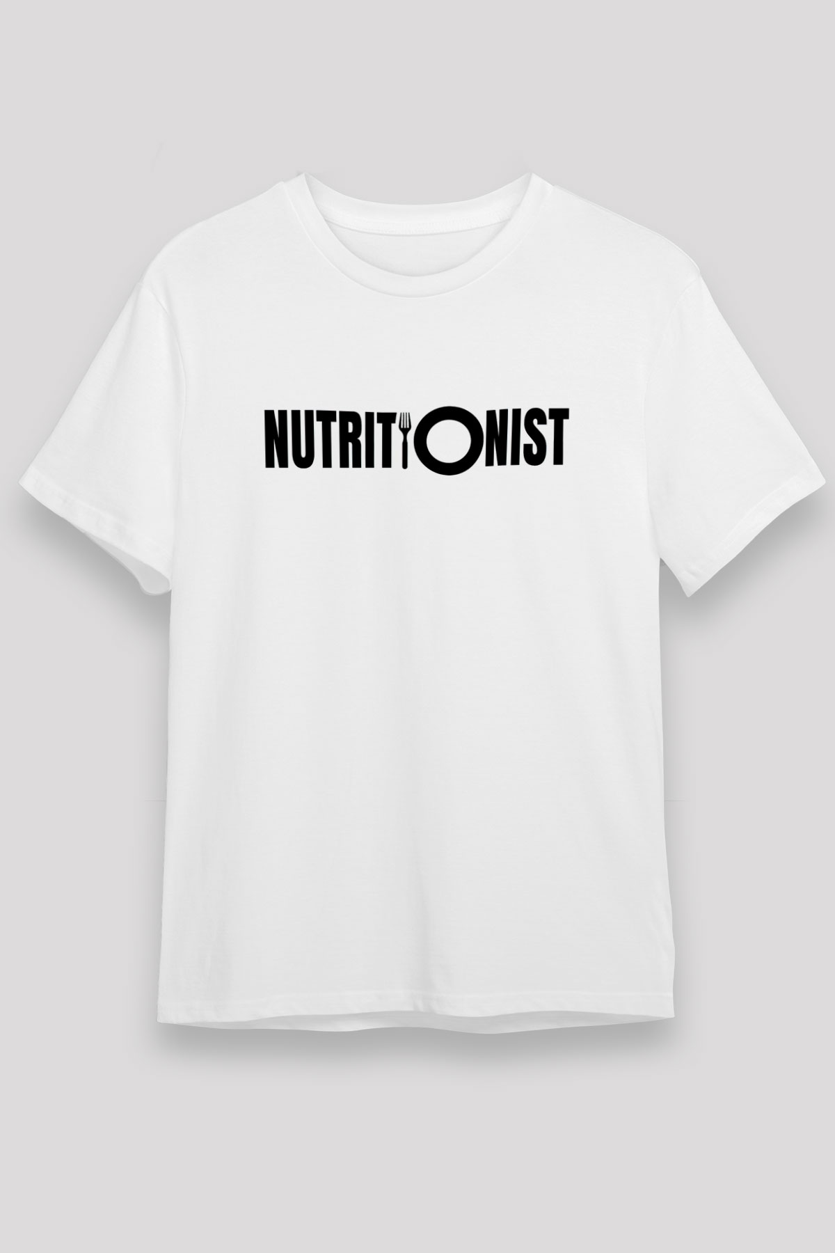 Diyetisyen Beyaz Unisex Tişört T-Shirt - TişörtFabrikası