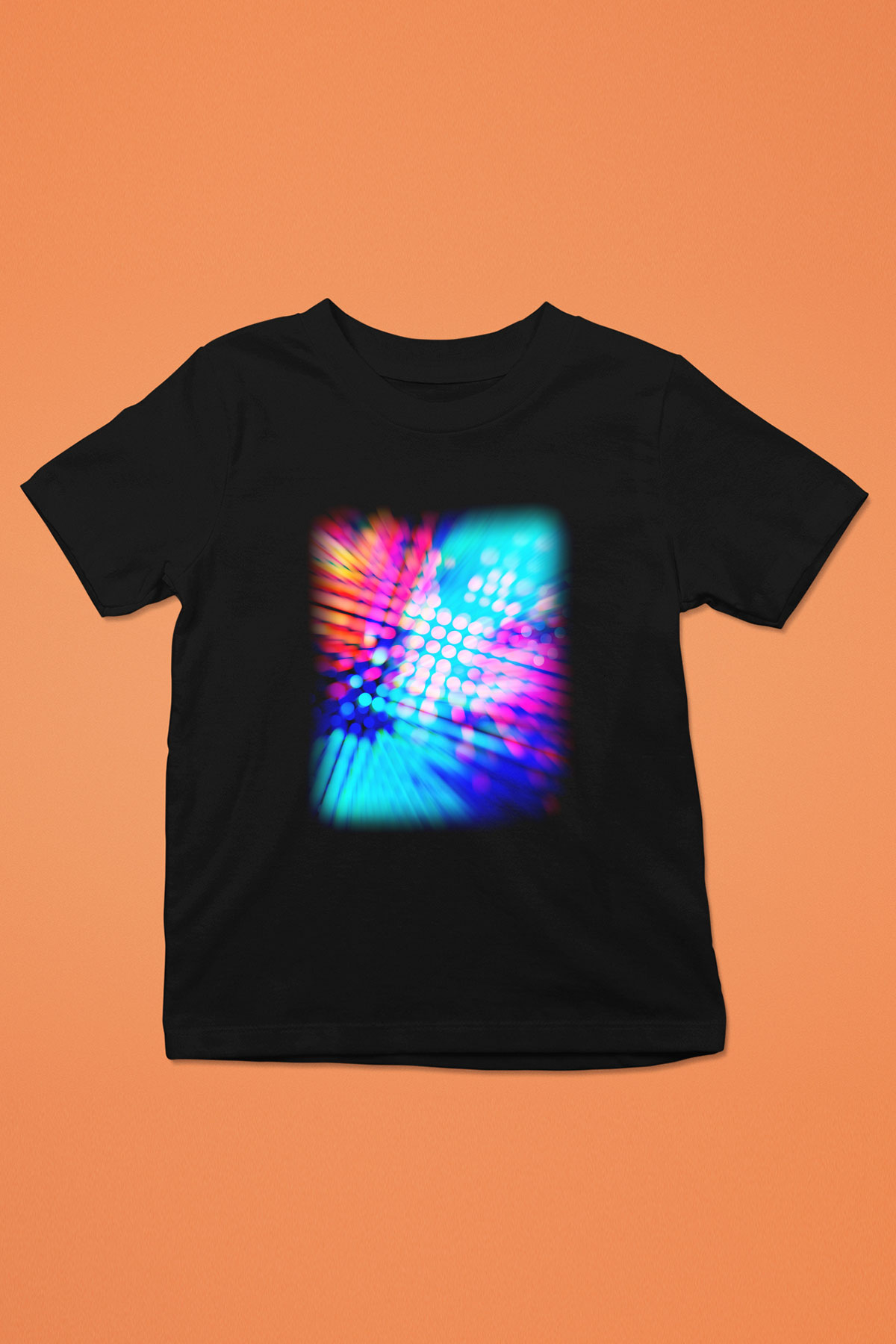 DJ Baskılı Siyah Unisex Çocuk Tişört