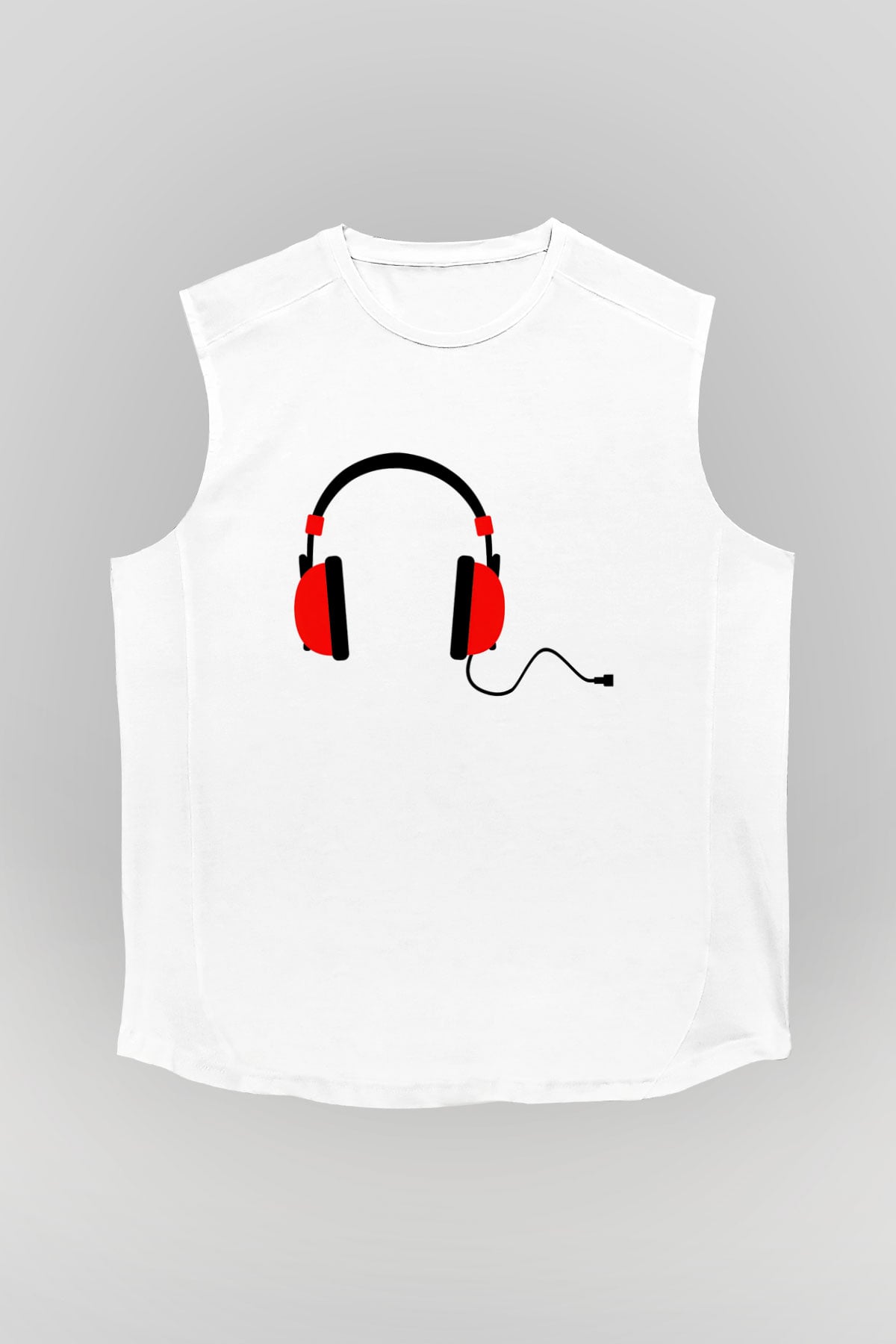 DJ Beyaz Unisex Kolsuz Tişört