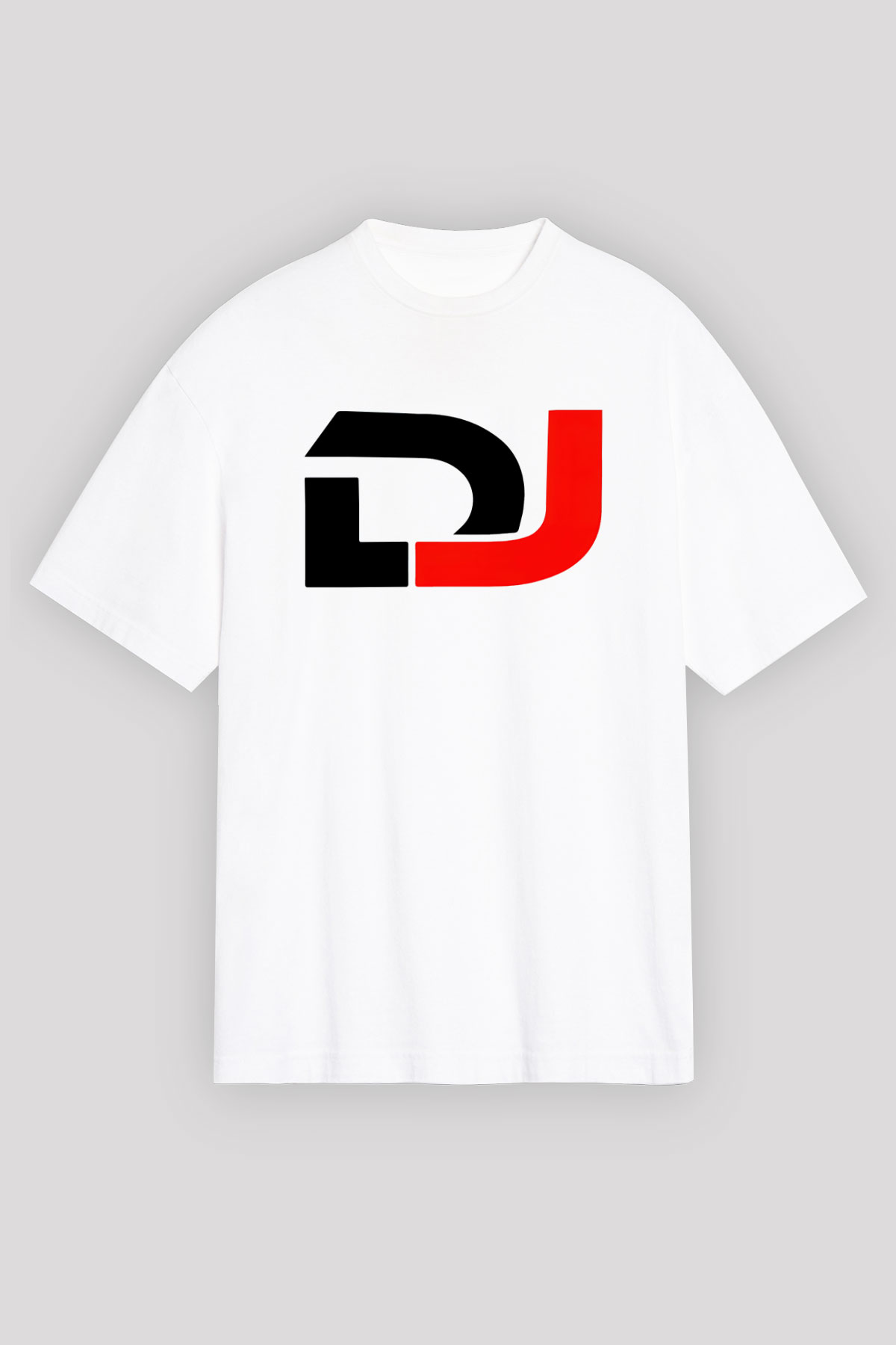 DJ Beyaz Unisex Oversize Tişört T-Shirt