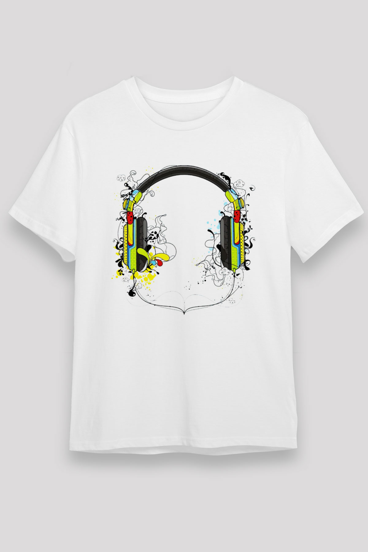 DJ Beyaz Unisex Tişört T-Shirt - TişörtFabrikası