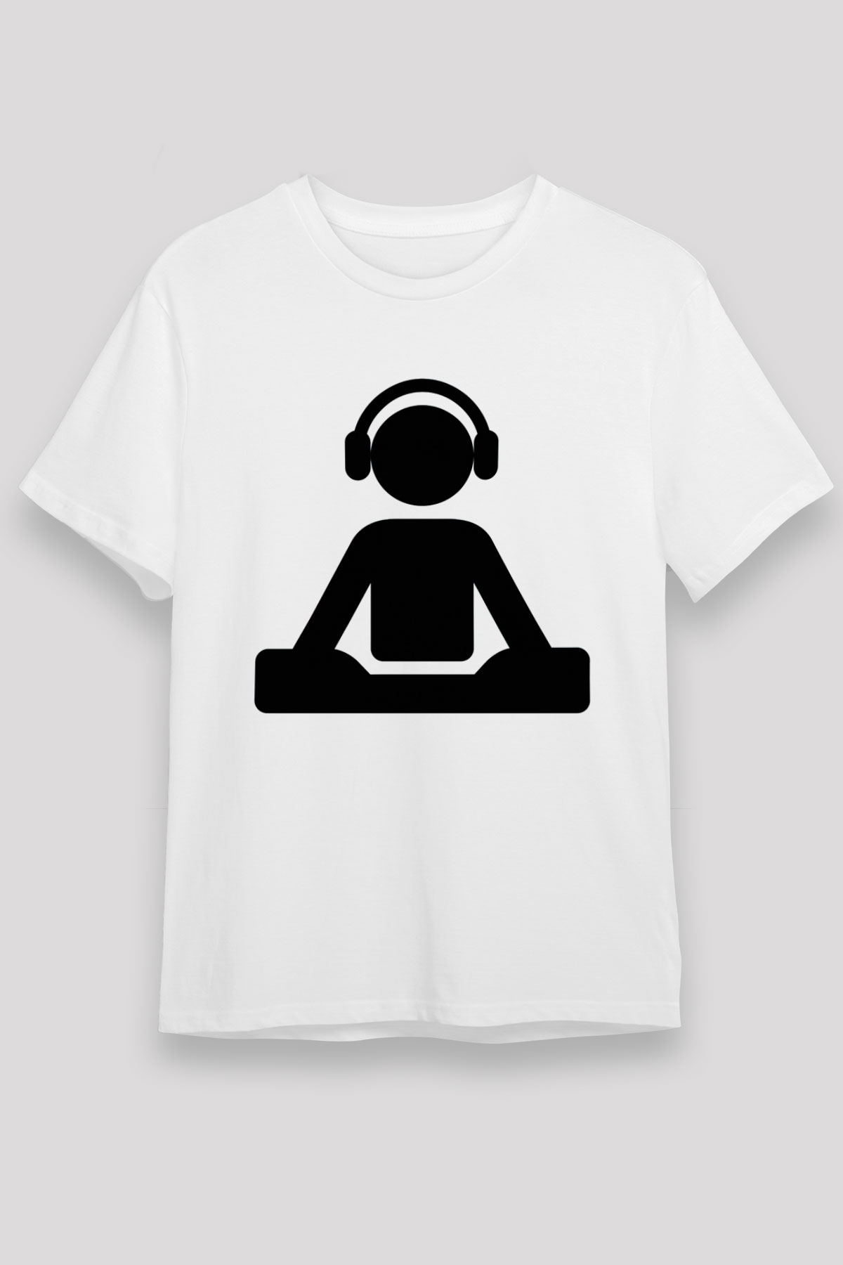 DJ Beyaz Unisex Tişört T-Shirt - TişörtFabrikası