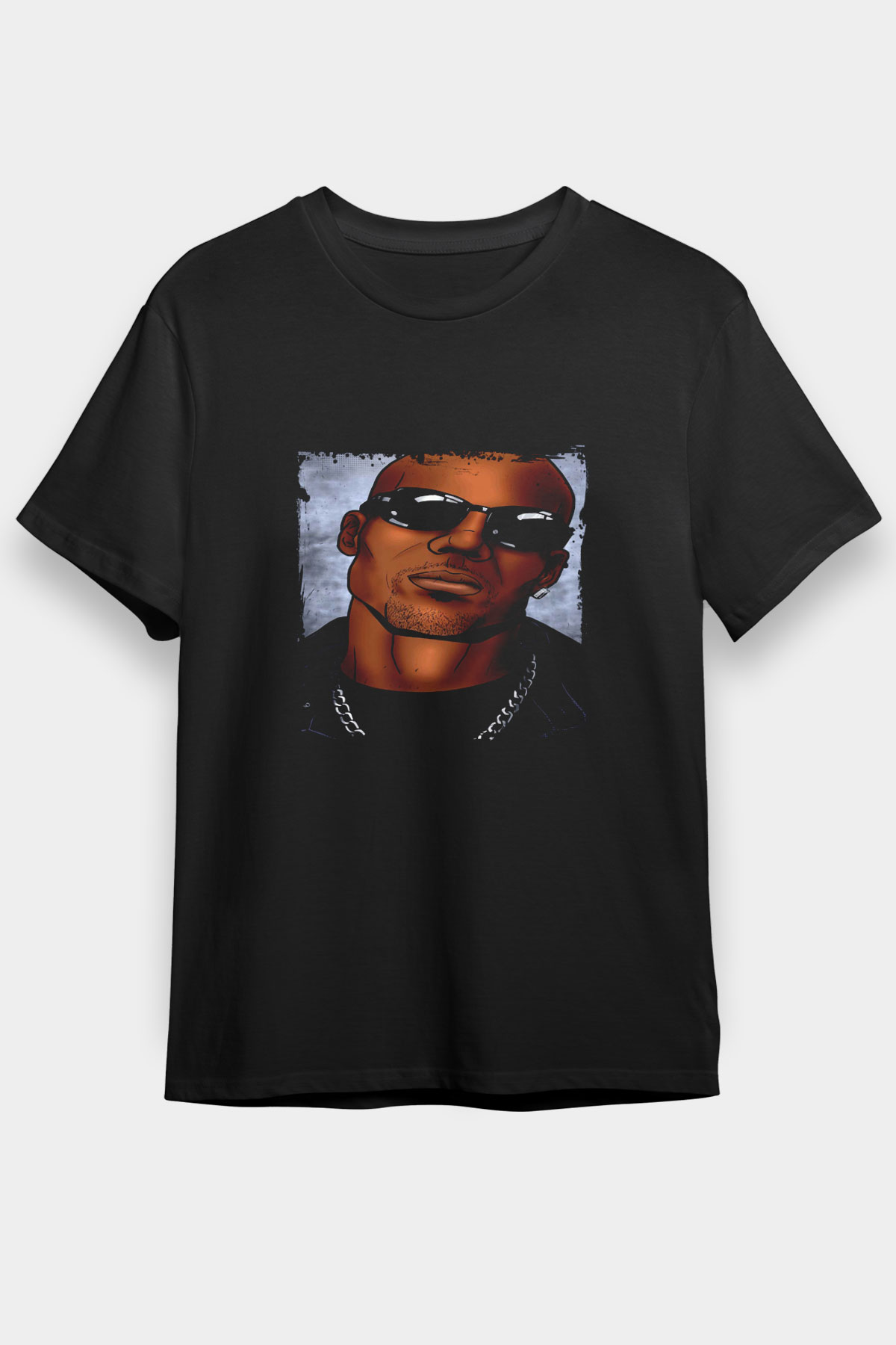 DMX Baskılı Unisex Siyah Tişört