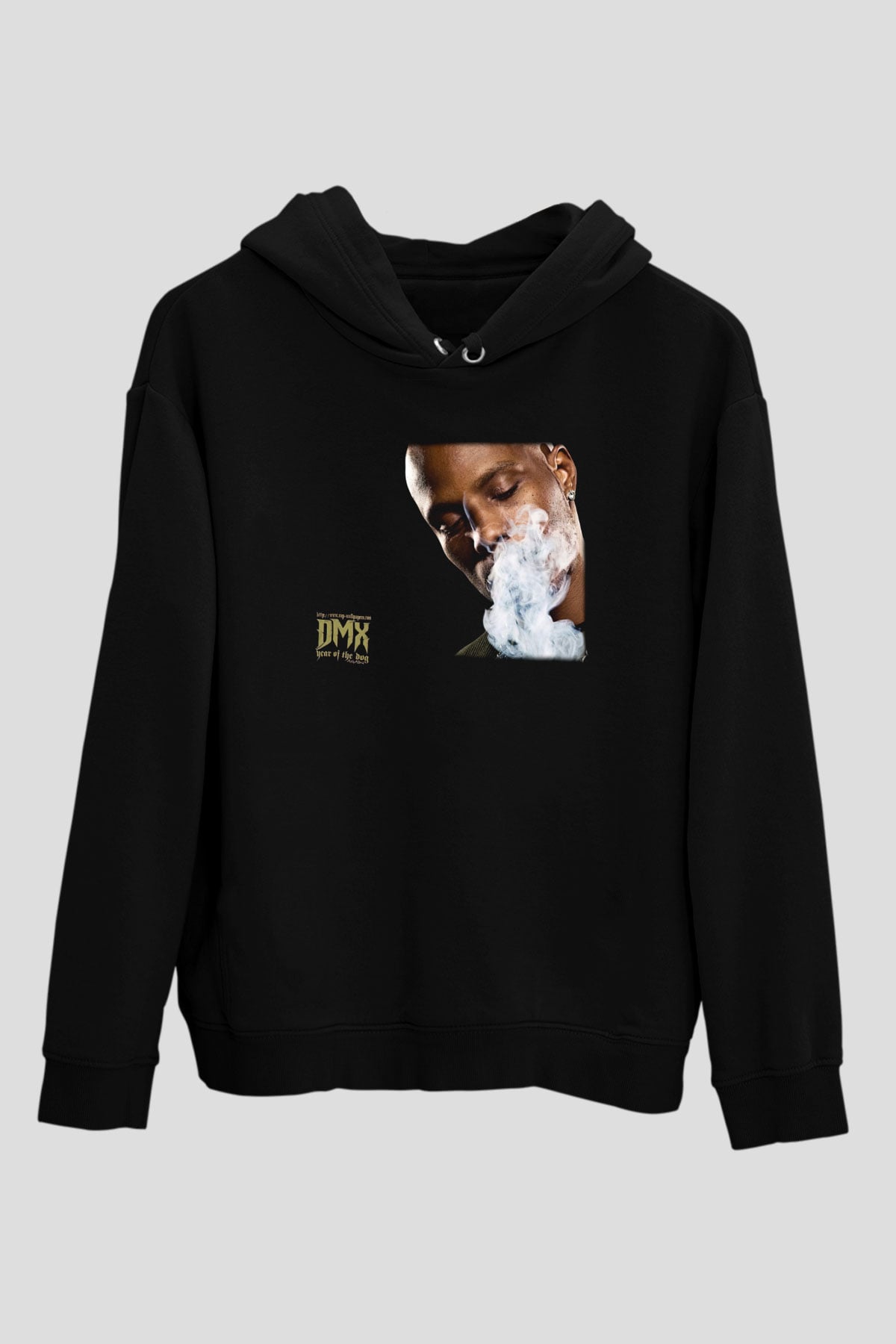 DMX Siyah Unisex Kapüşonlu Sweatshirt