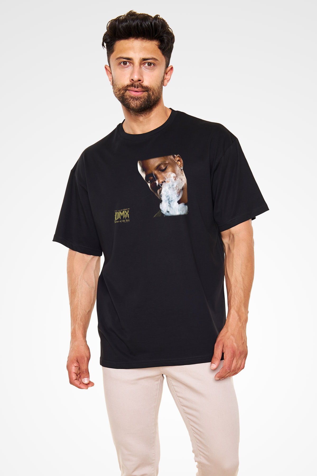 DMX Siyah Oversize Tişört Oversize T-shirt - TişörtFabrikası