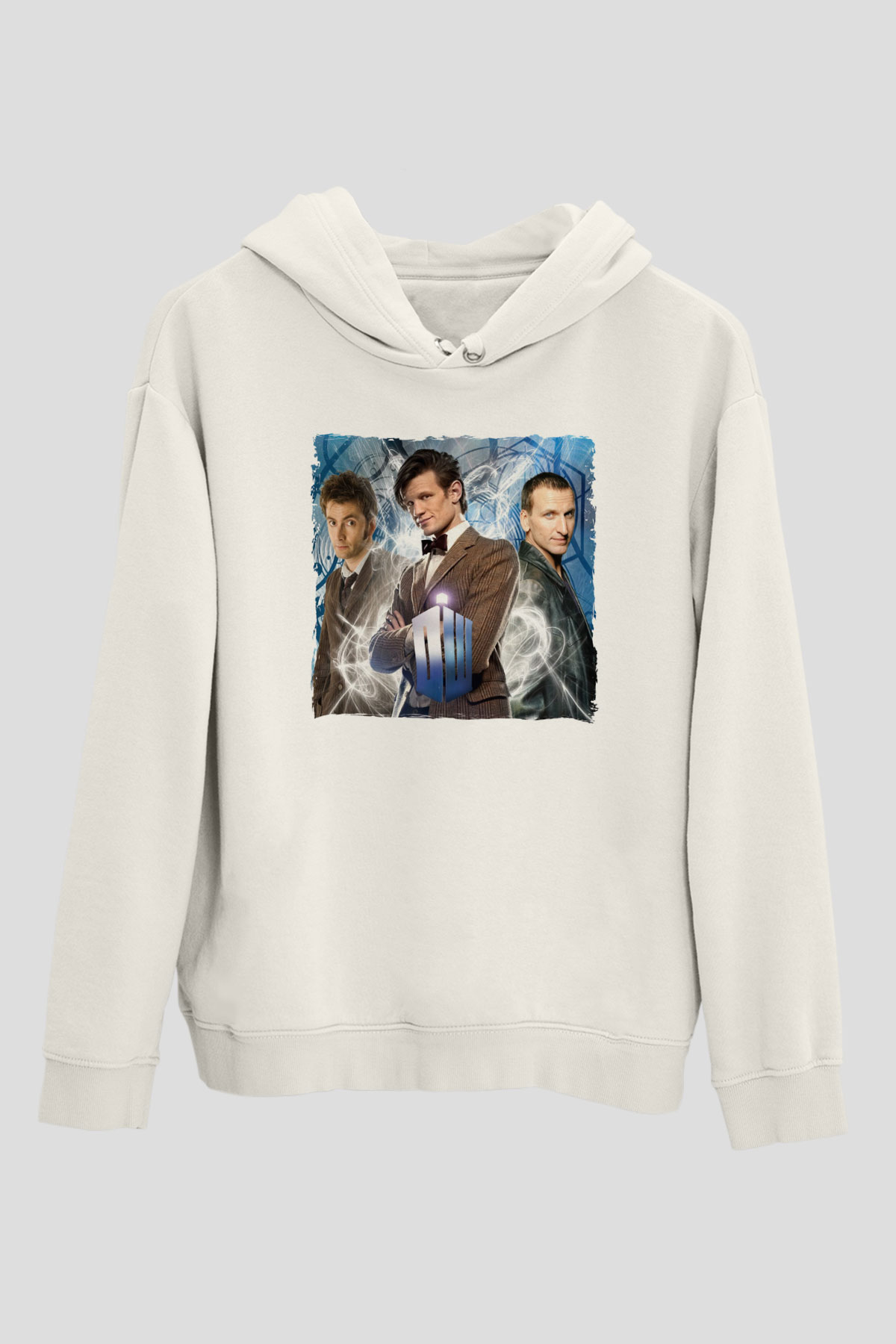 Doctor Who Beyaz Unisex Hoodie
