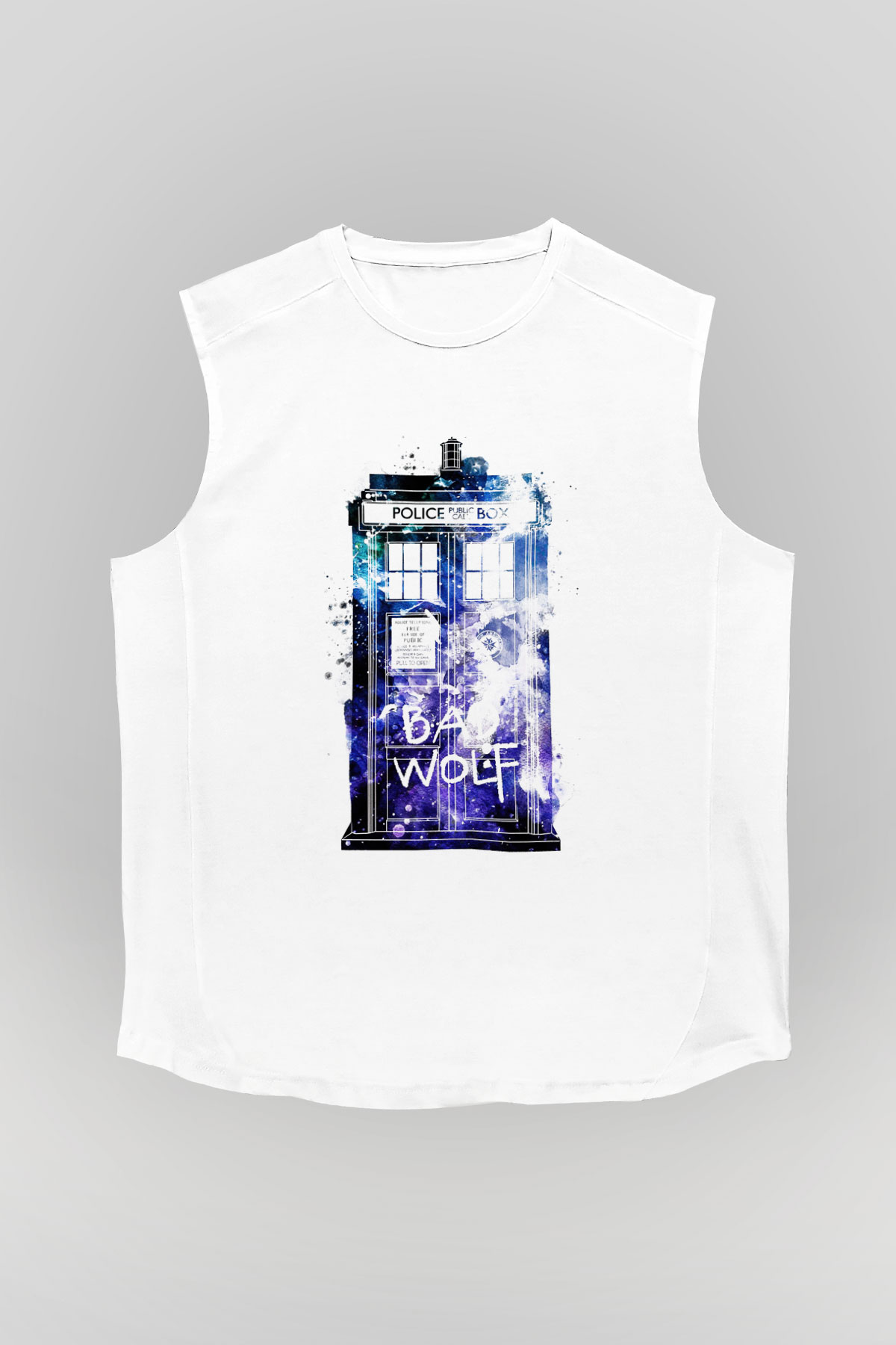 Doctor Who Beyaz Unisex Kolsuz Tişört