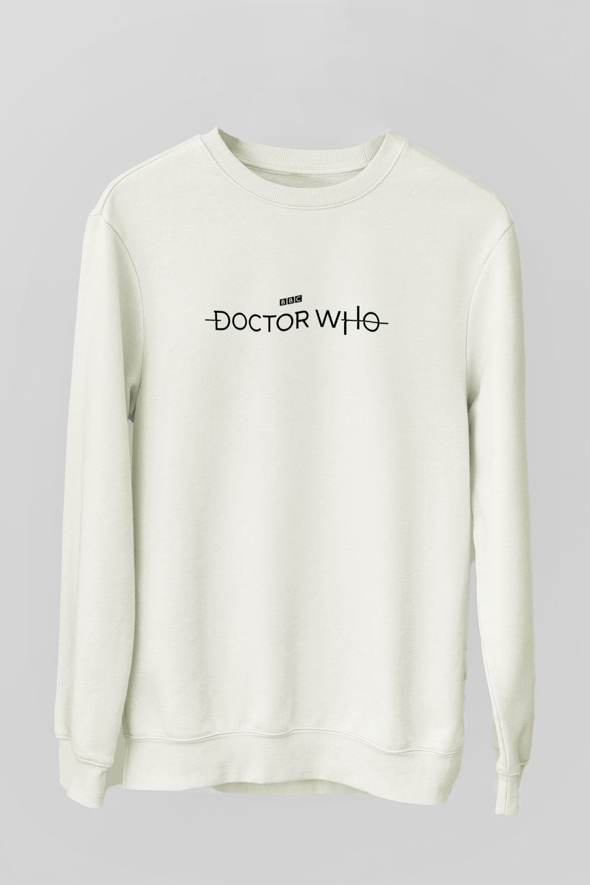 Doctor Who Beyaz Unisex Sweatshirt
