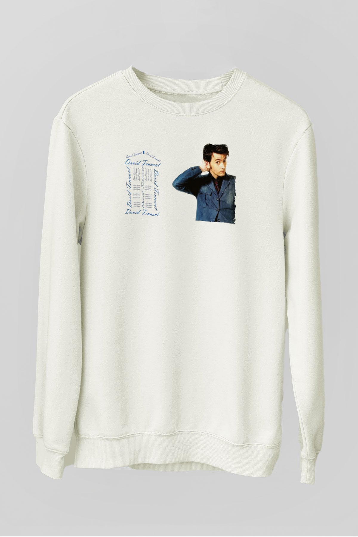 Doctor Who Beyaz Unisex Sweatshirt