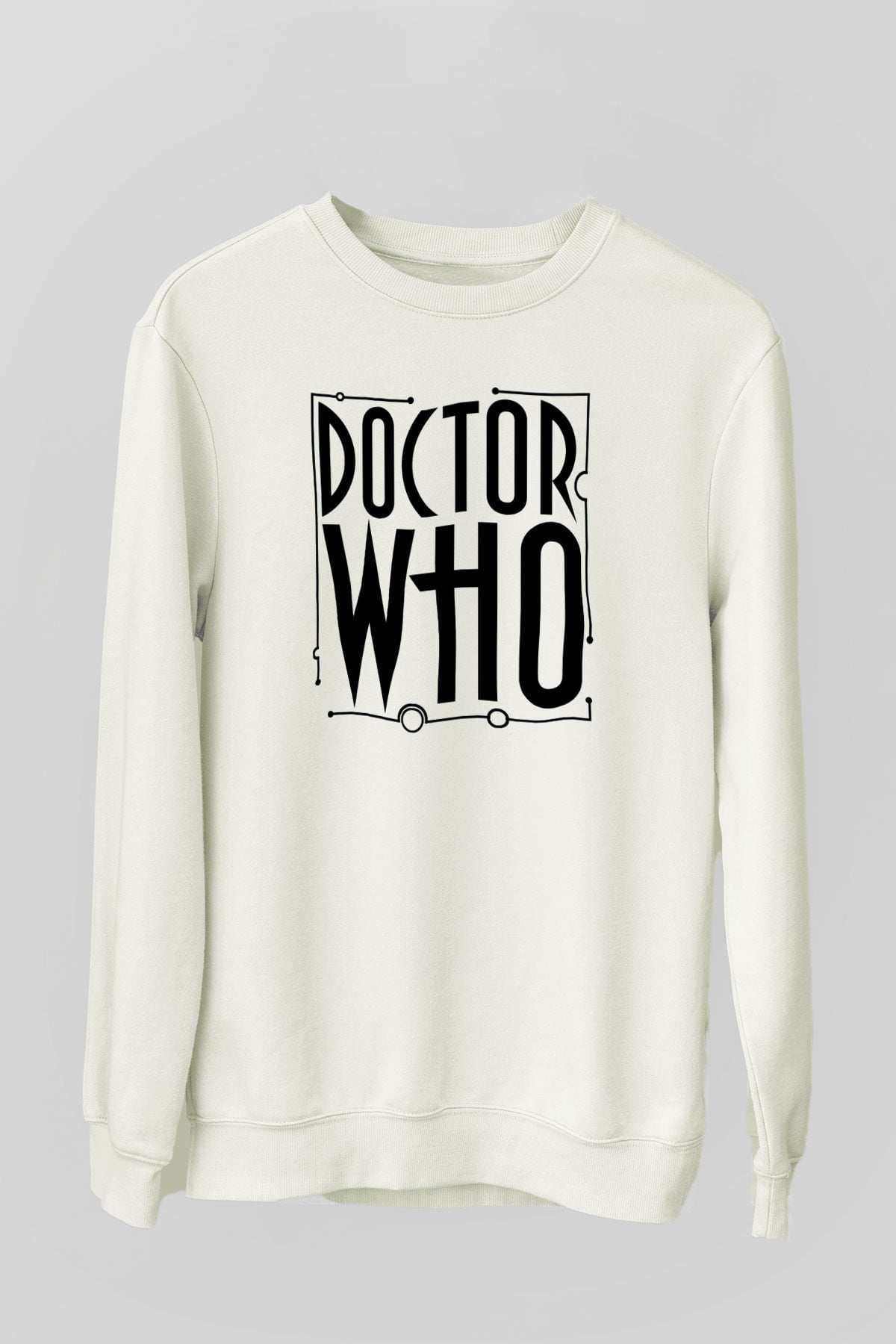 Doctor Who Beyaz Unisex Sweatshirt