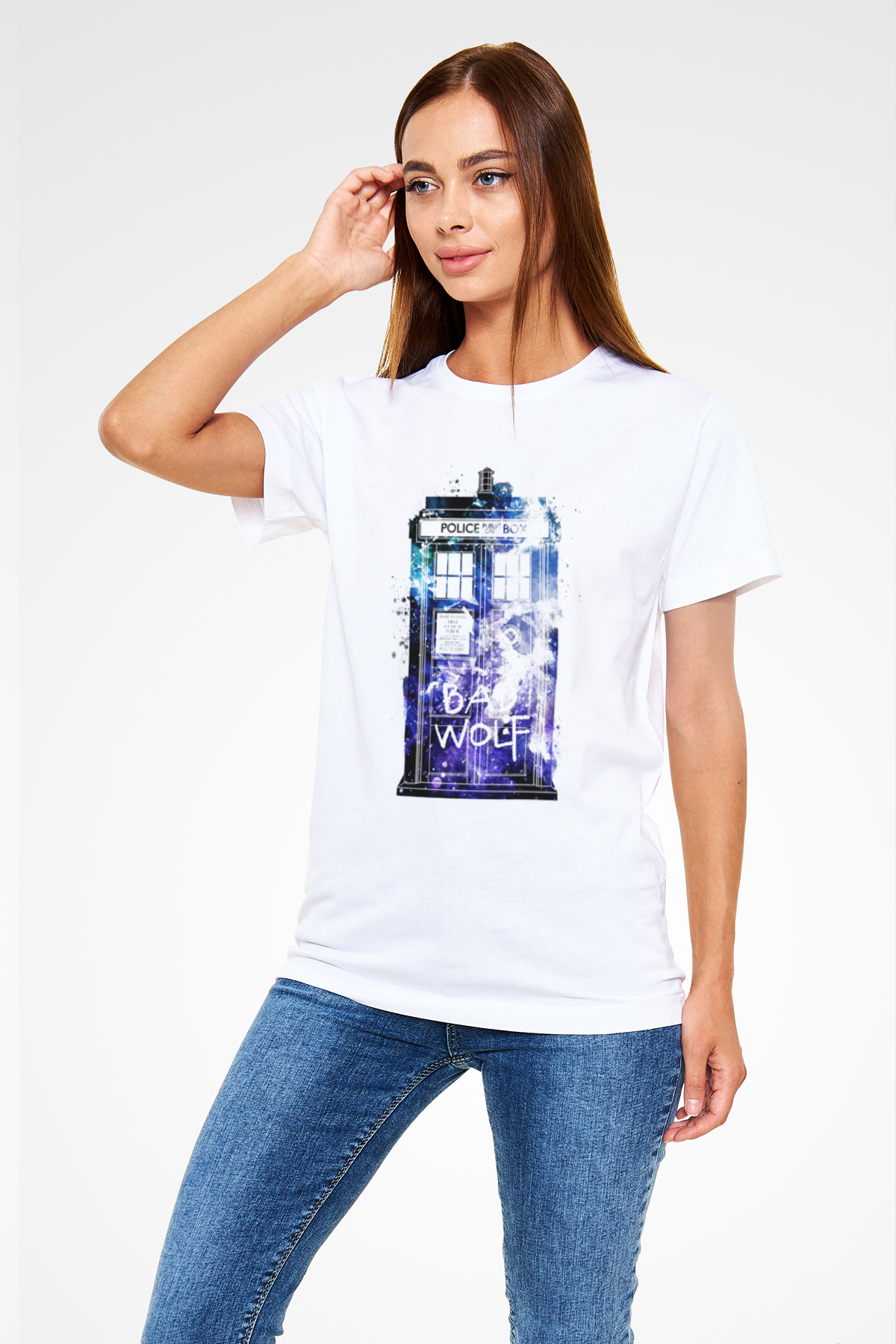 Doctor Who Beyaz Unisex Tişört T-Shirt