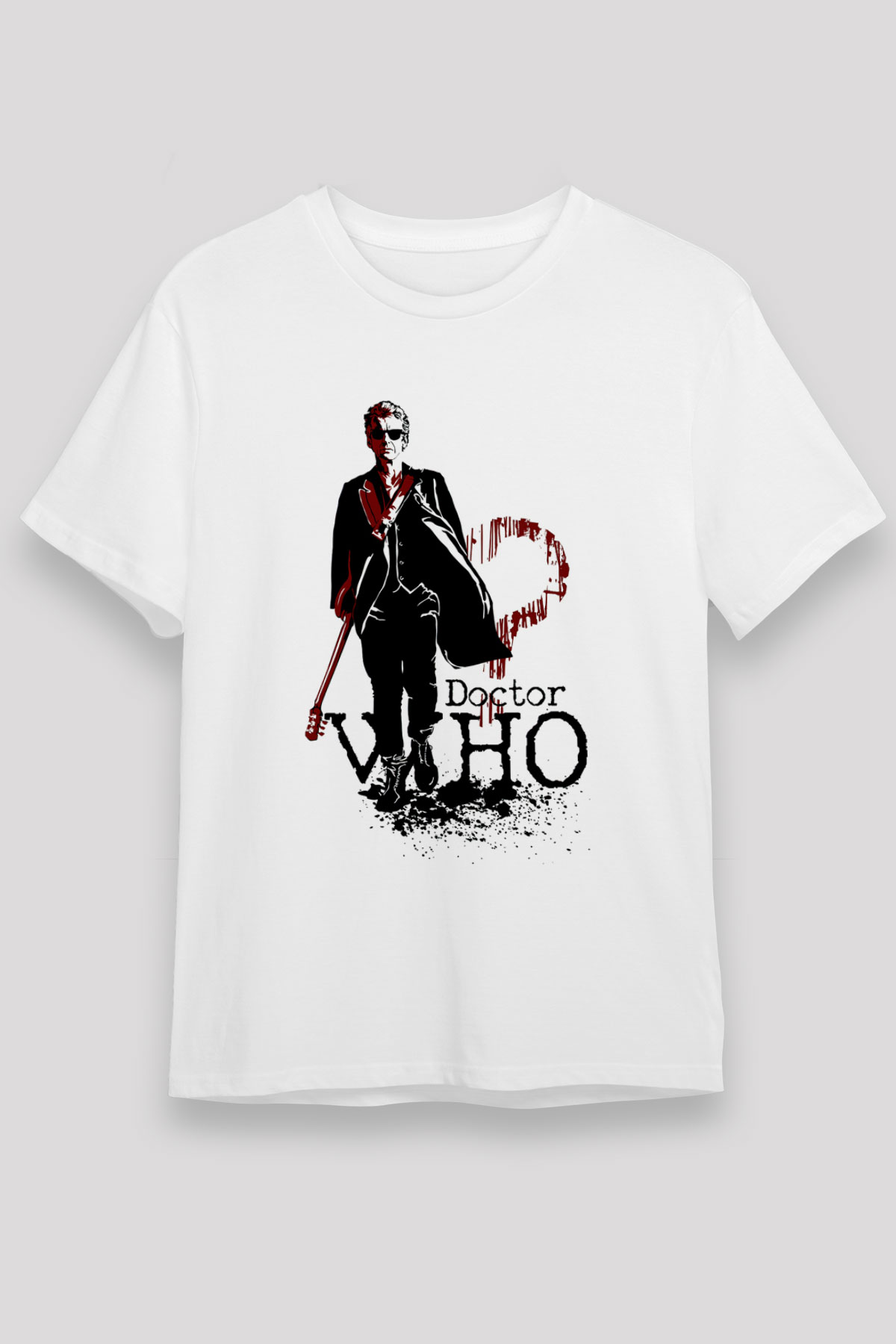 Doctor Who Beyaz Unisex Tişört T-Shirt