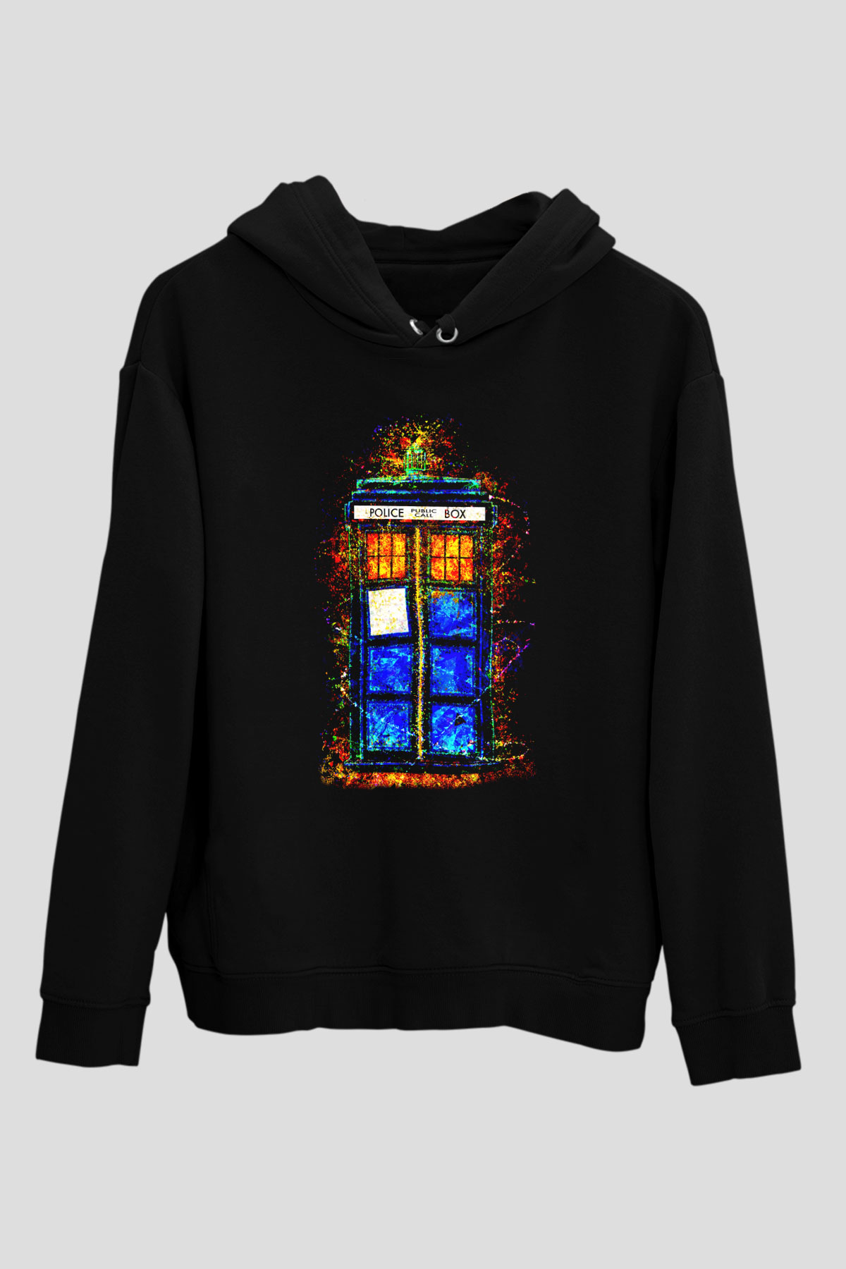 Doctor Who Siyah Unisex Hoodie