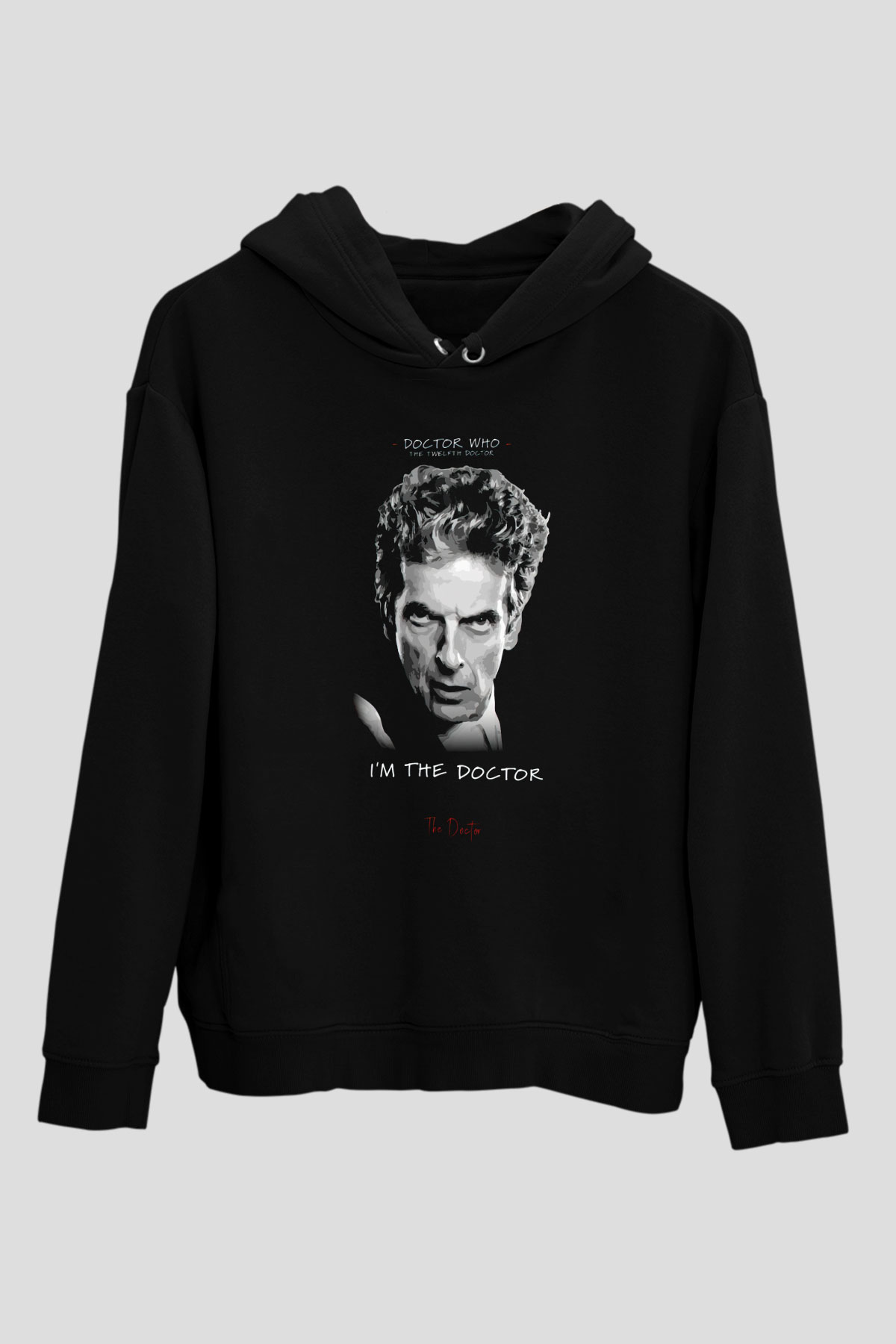 Doctor Who Siyah Unisex Hoodie