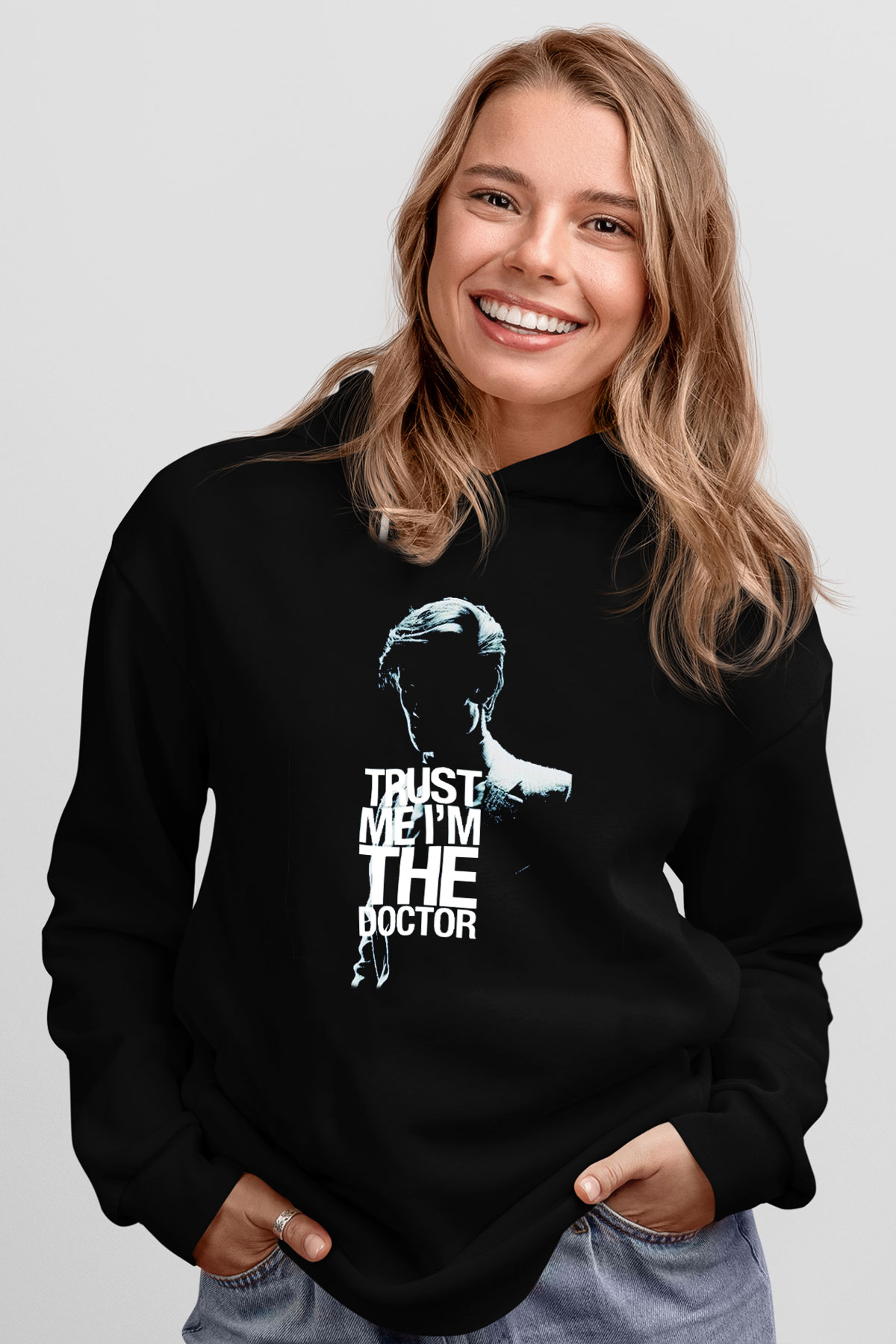 Doctor Who Siyah Unisex Hoodie