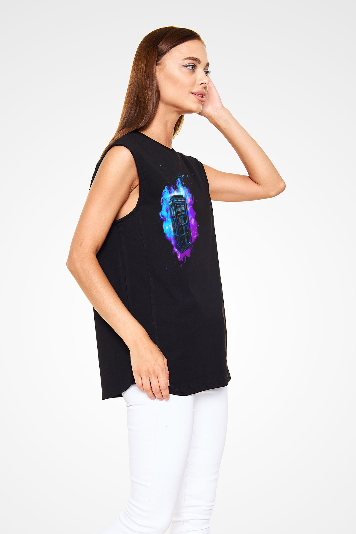 Doctor Who Siyah Unisex Kolsuz Tişört
