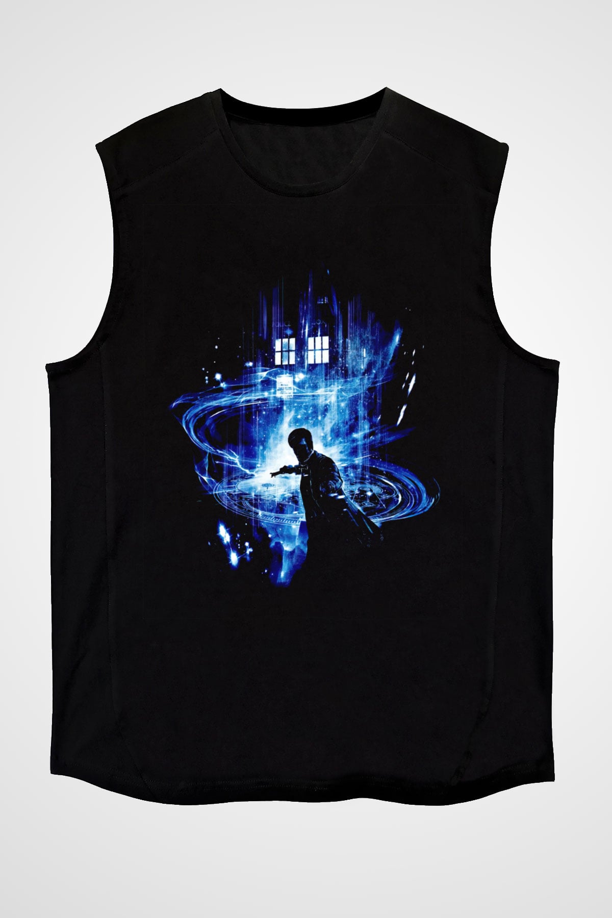Doctor Who Siyah Unisex Kolsuz Tişört
