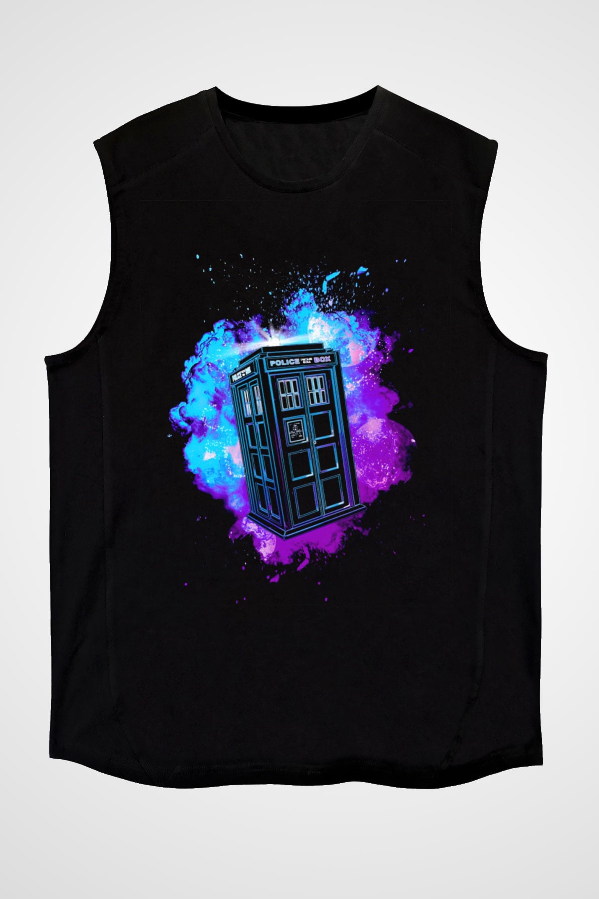Doctor Who Siyah Unisex Kolsuz Tişört