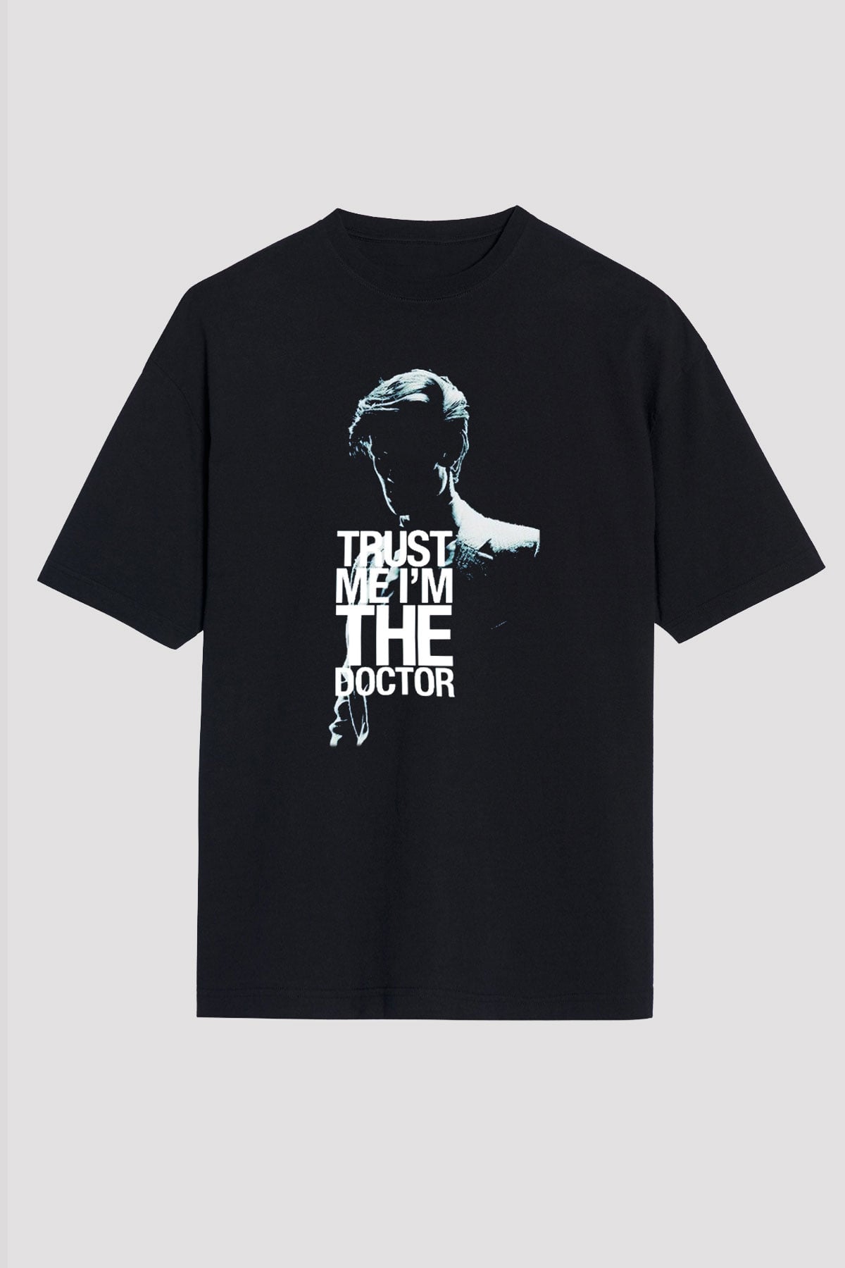 Doctor Who Siyah Unisex Oversize Tişört T-Shirt