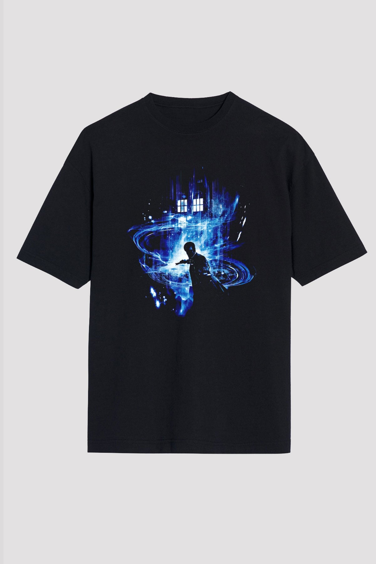 Doctor Who Siyah Oversize Tişört Oversize T-shirt