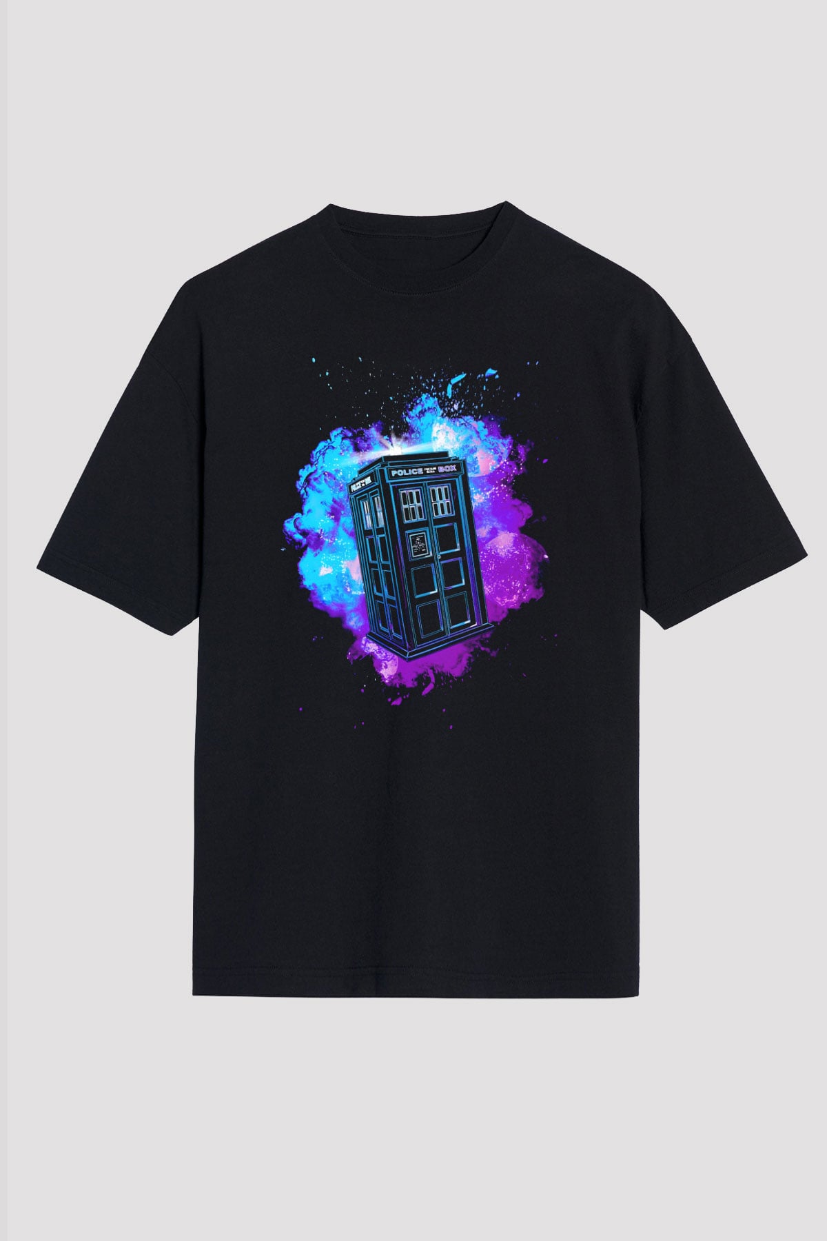 Doctor Who Siyah Oversize Tişört Oversize T-shirt
