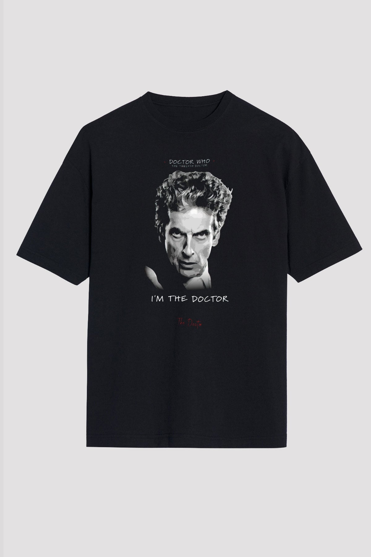 Doctor Who Siyah Oversize Tişört Oversize T-shirt