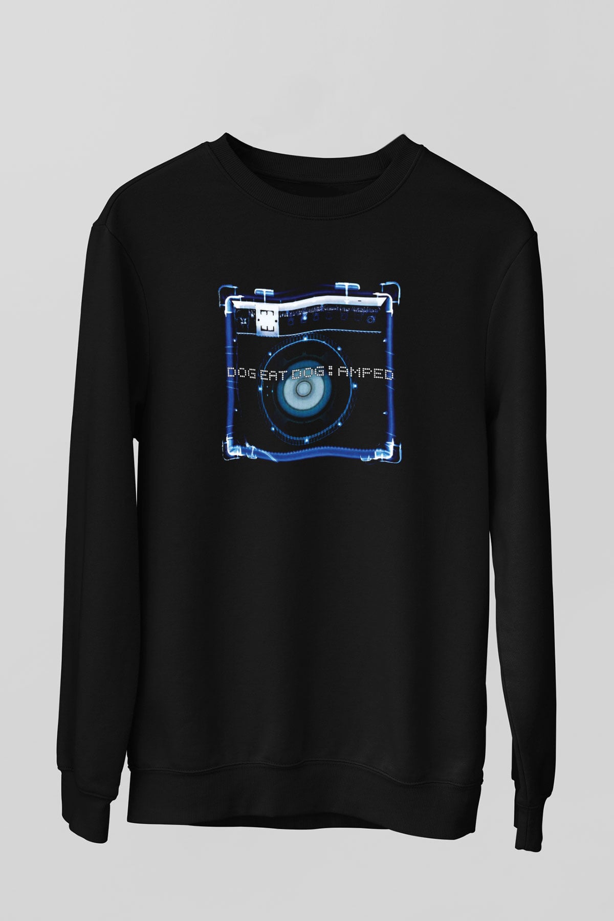 Dog Eat Dog Baskılı Unisex Siyah Sweatshirt