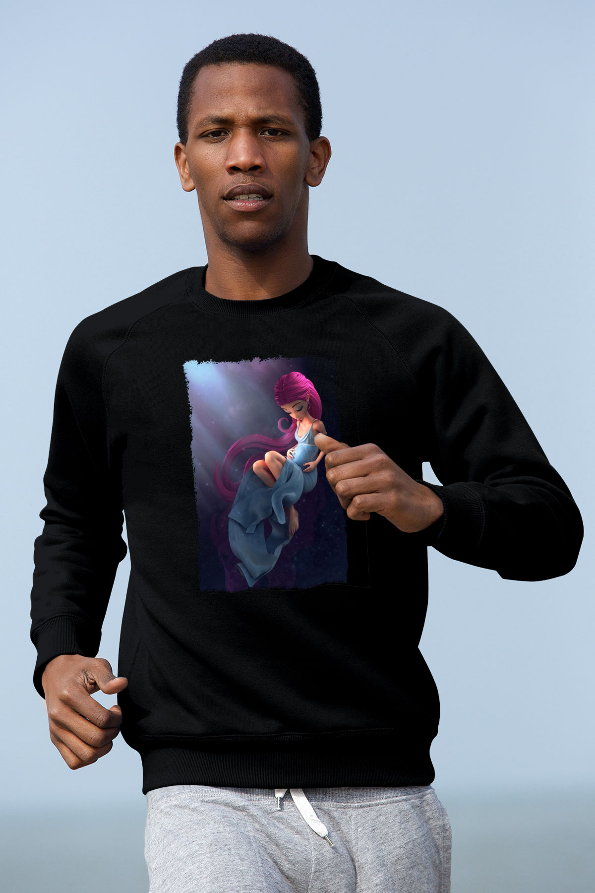 Doğum uzmanı Siyah Unisex Sweatshirt