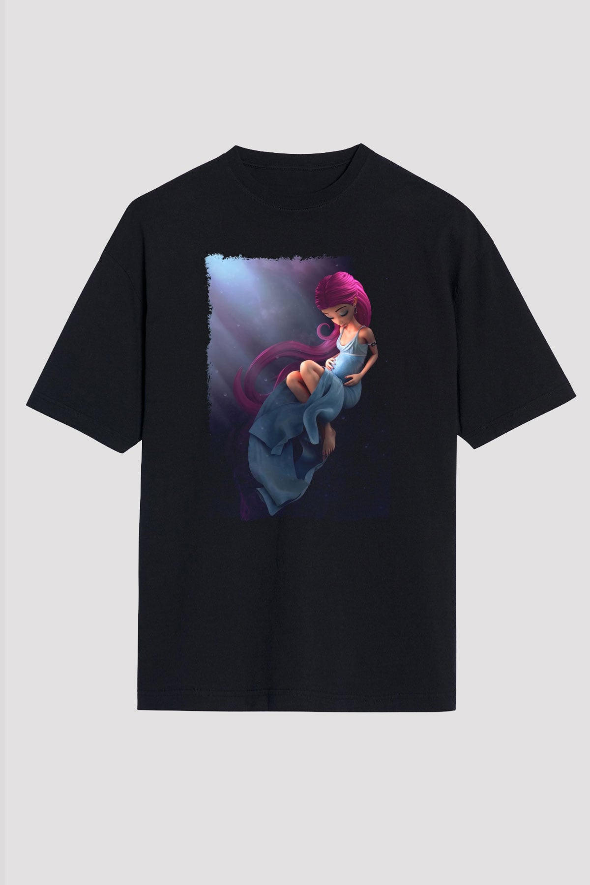 Doğum uzmanı Siyah Oversize Tişört Oversize T-shirt - TişörtFabrikası