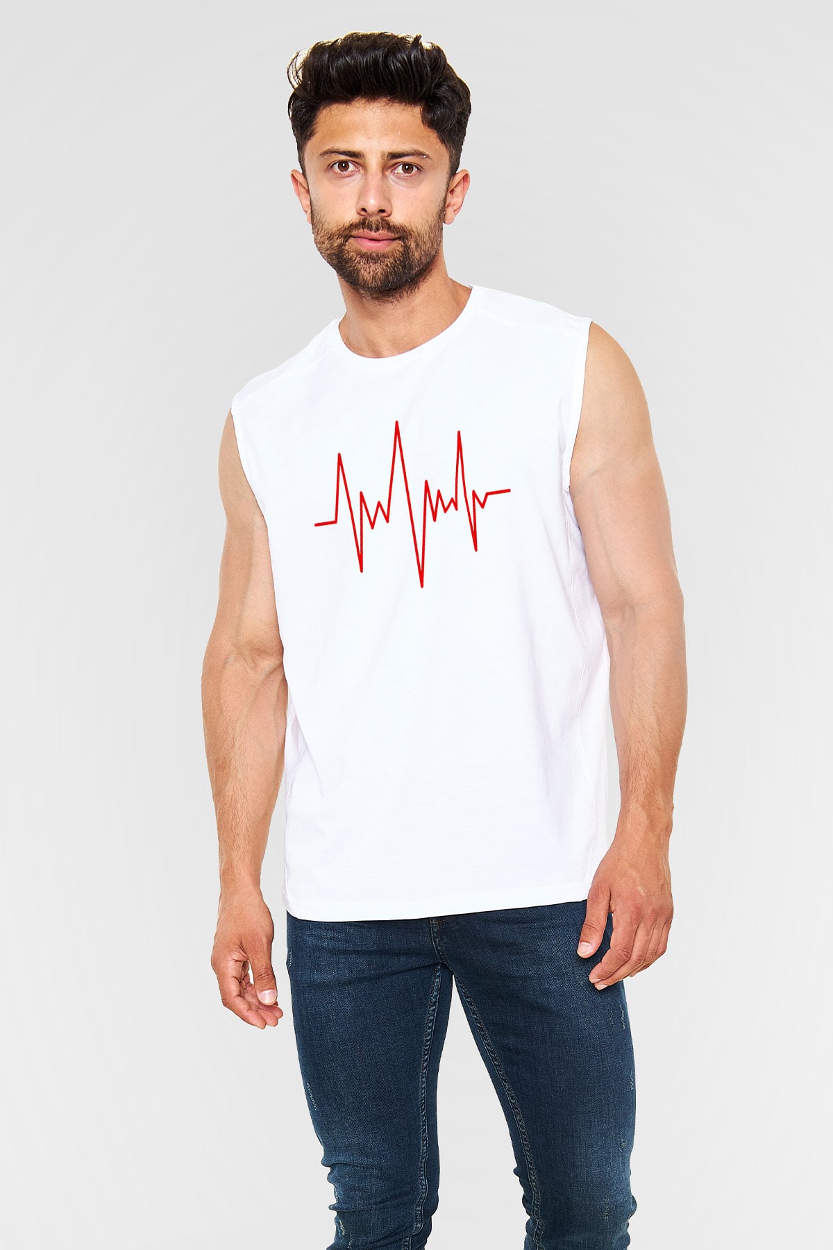 Doktor Beyaz Unisex Kolsuz Tişört