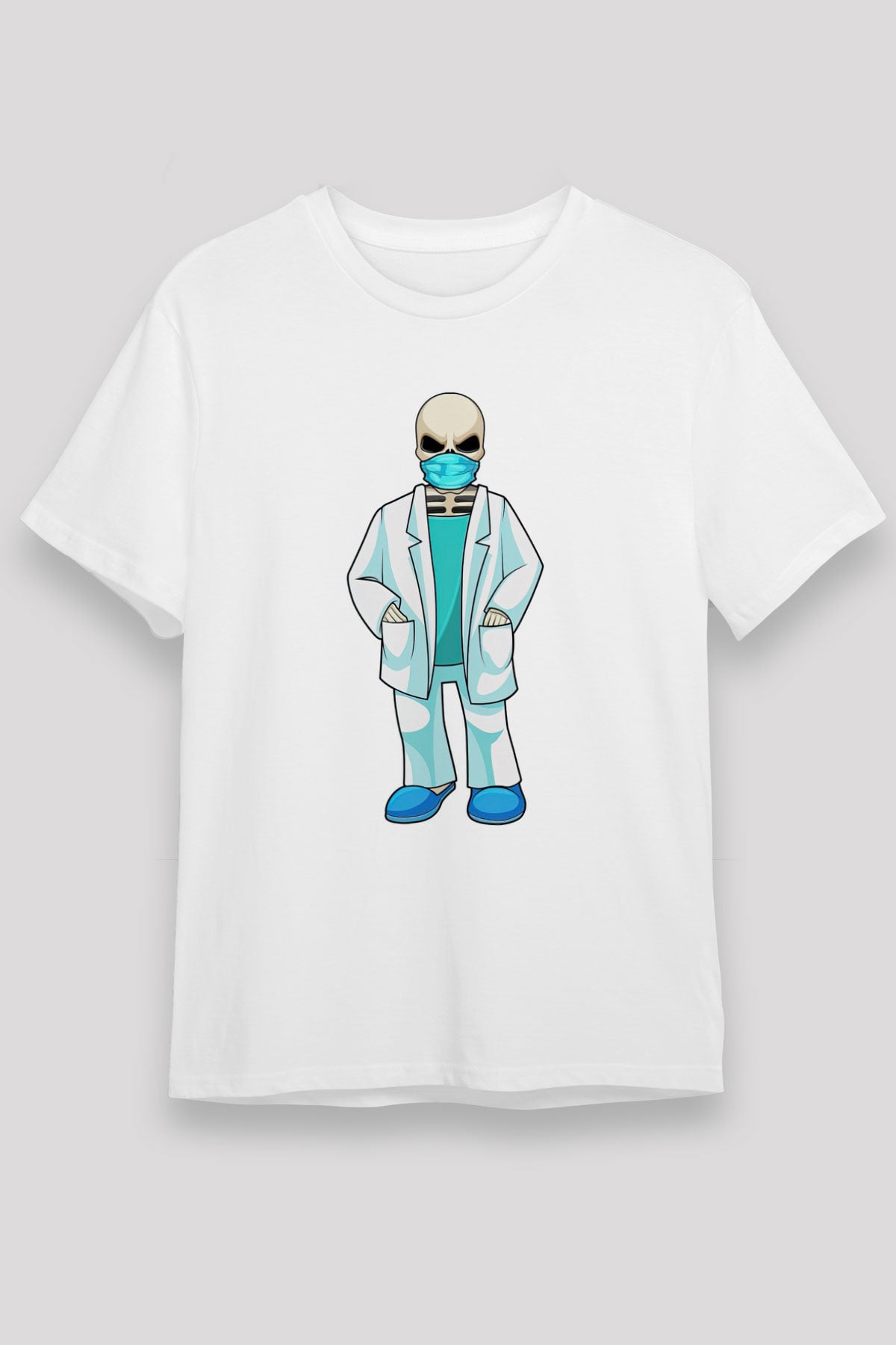 Doktor Beyaz Unisex Tişört T-Shirt - TişörtFabrikası