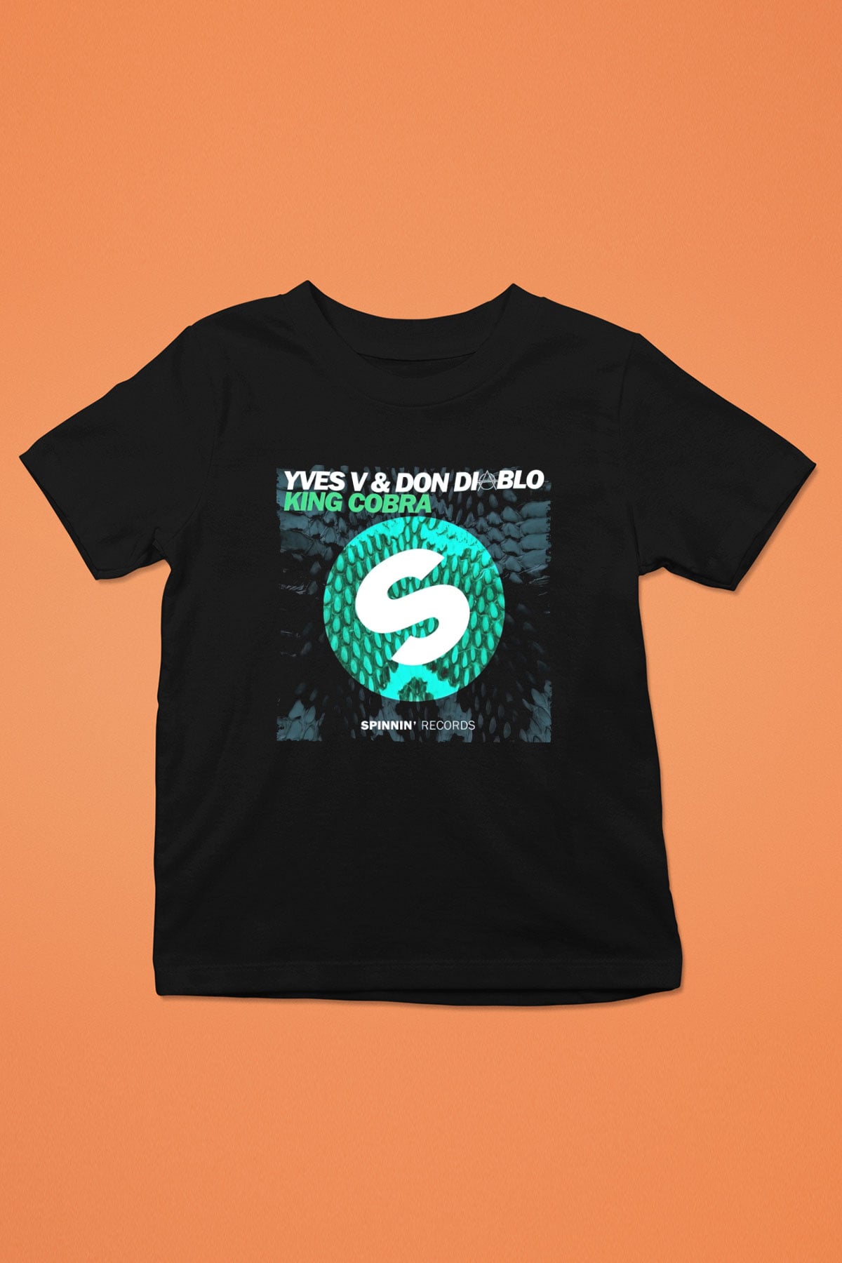 Don Diablo Baskılı Siyah Unisex Çocuk Tişört