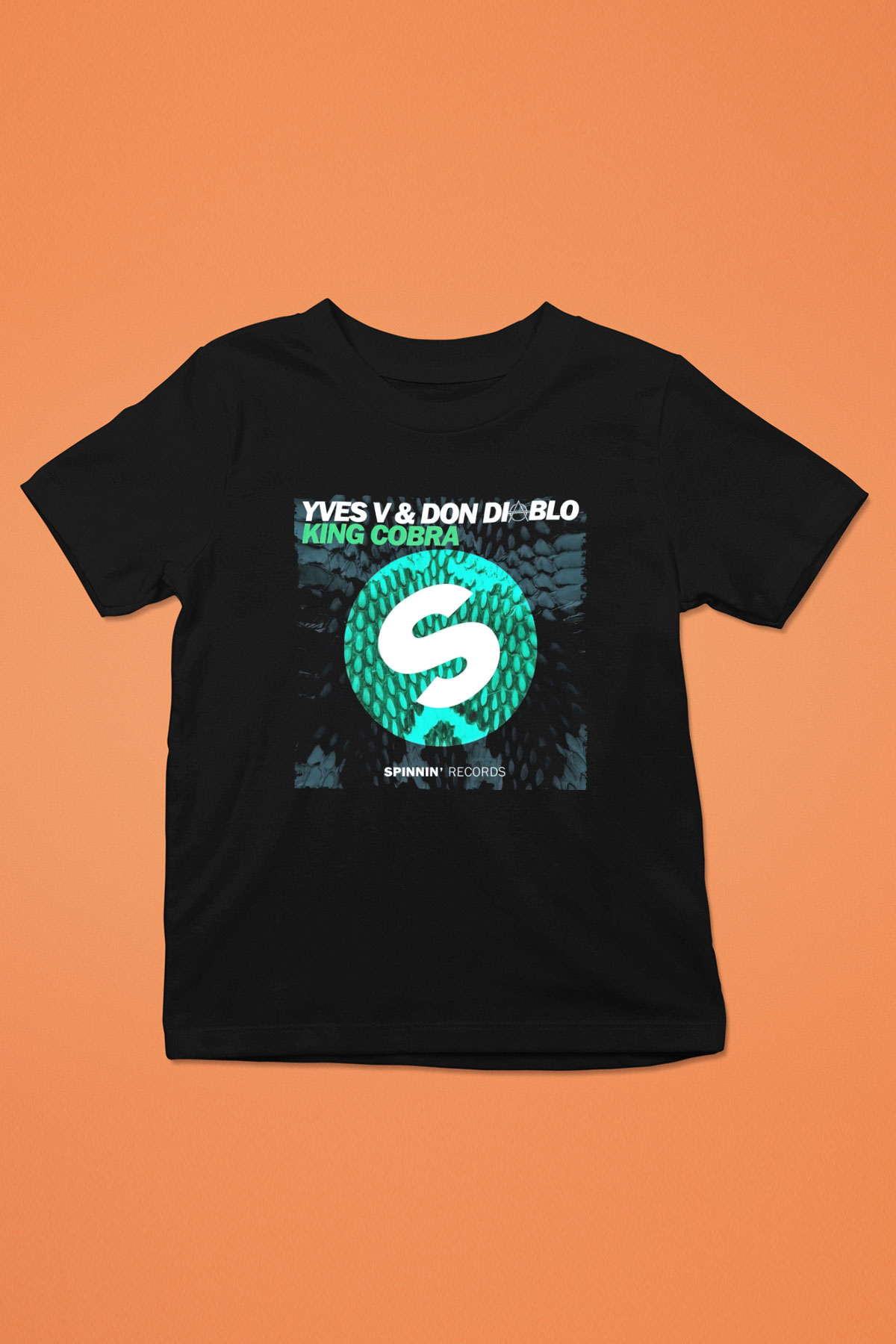 Don Diablo Baskılı Siyah Unisex Çocuk Tişört