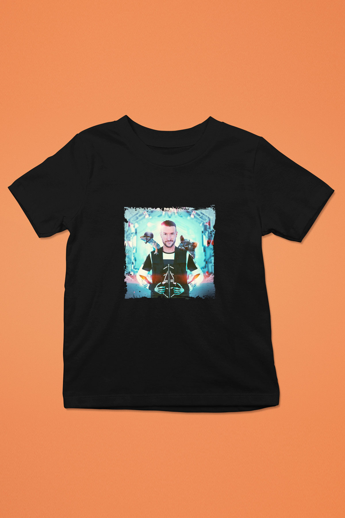 Don Diablo Baskılı Unisex Siyah Çocuk Tişört