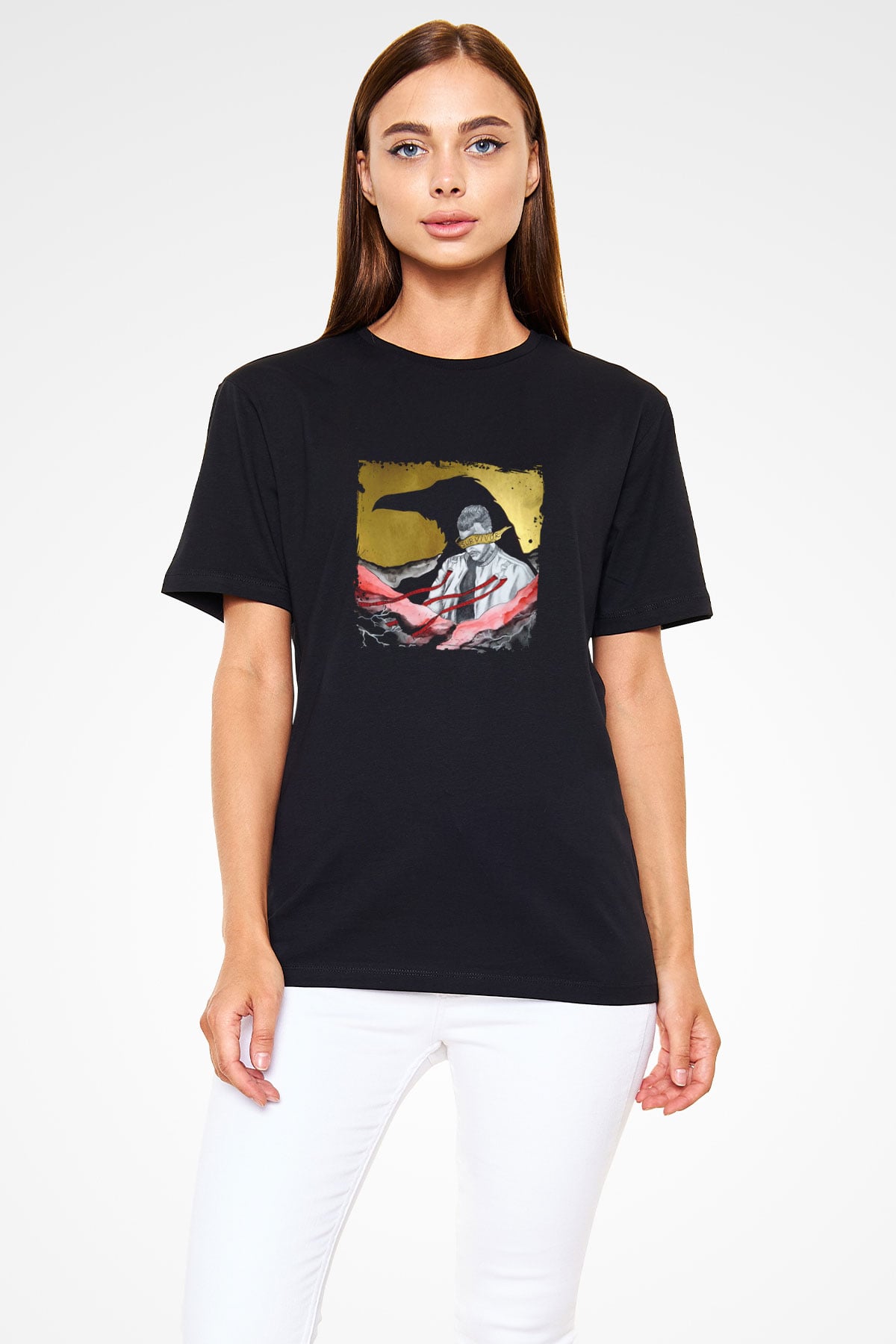 Don Diablo Baskılı Unisex Siyah Tişört