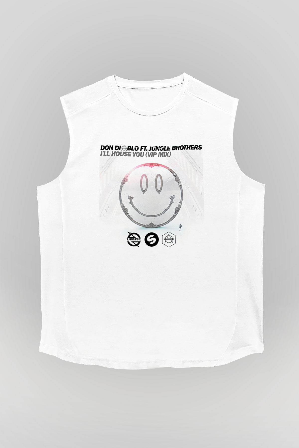 Don Diablo Beyaz Unisex Kolsuz Tişört