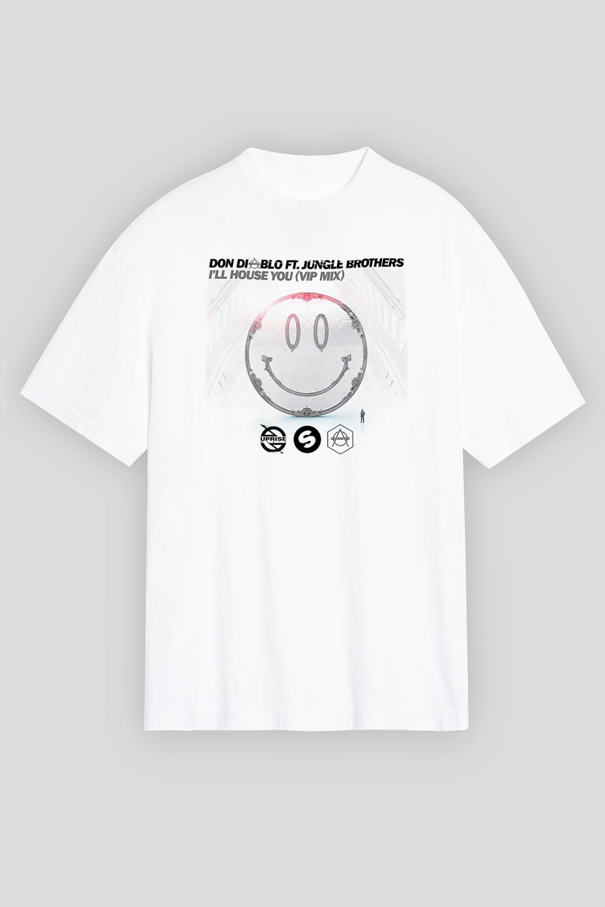 Don Diablo Beyaz Oversize Tişört Oversize T-shirt - TişörtFabrikası