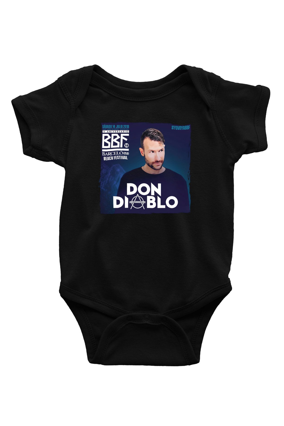 Don Diablo Siyah Bebek Body - Zıbın