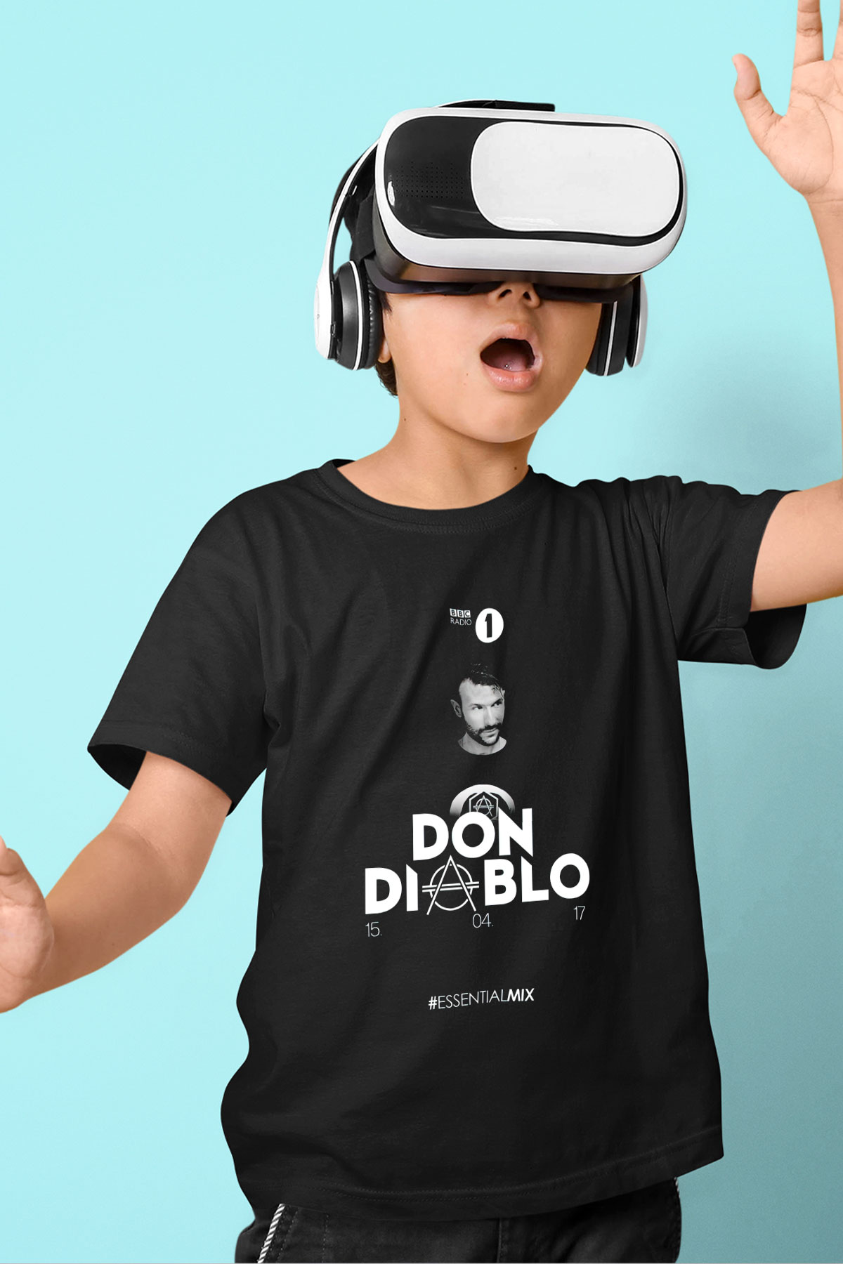 Don Diablo Siyah Unisex Çocuk Tişört