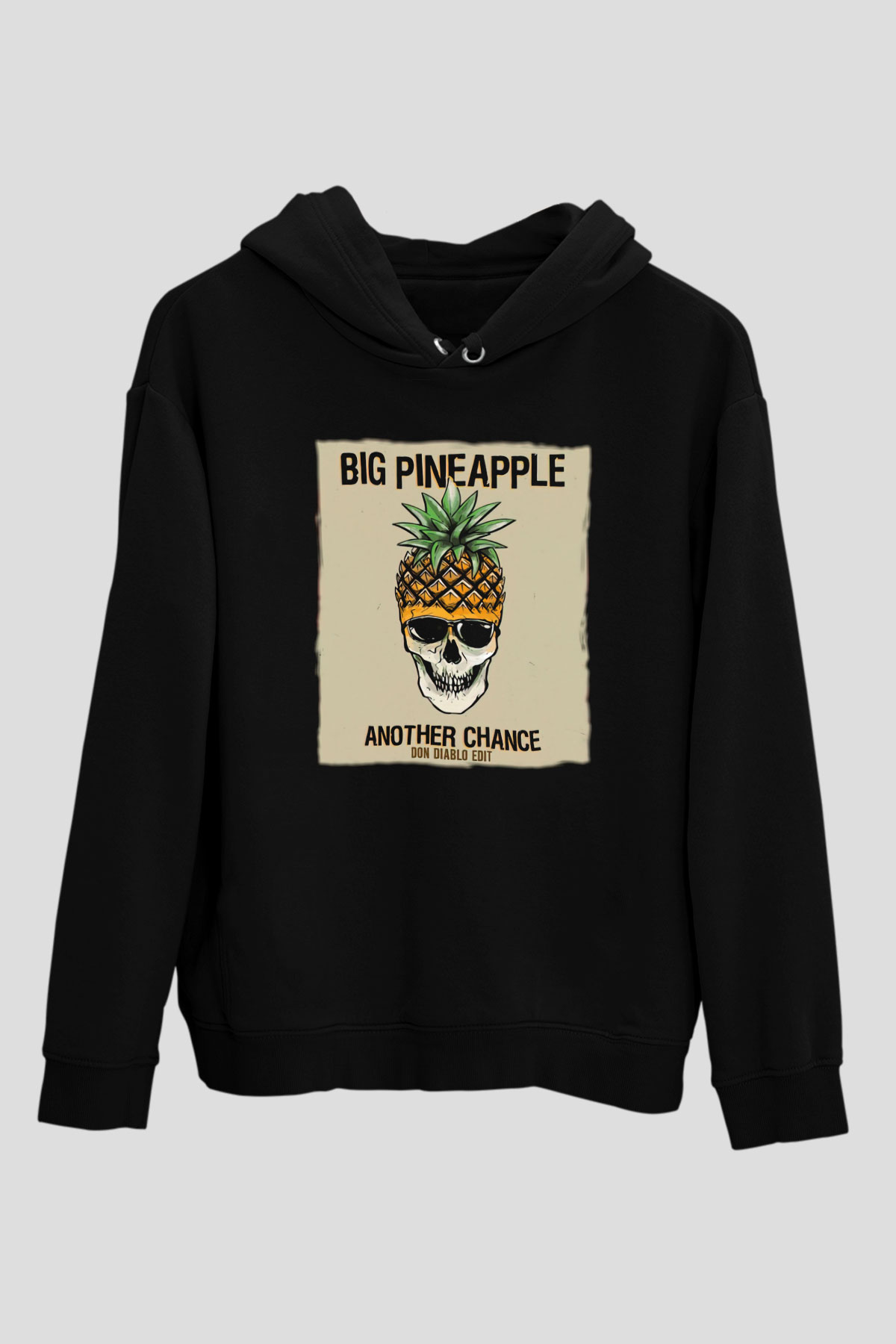 Don Diablo Siyah Unisex Kapüşonlu Sweatshirt