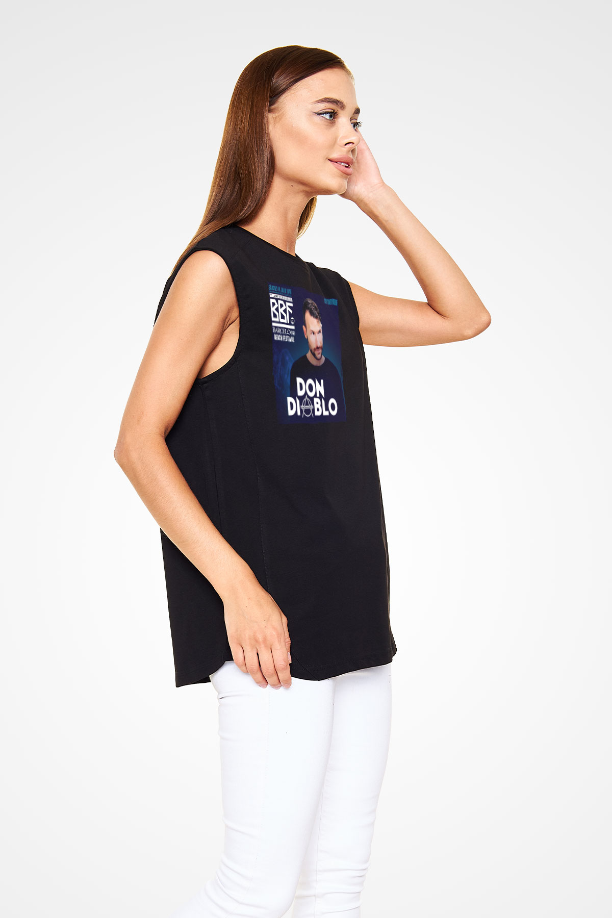 Don Diablo Siyah Unisex Kolsuz Tişört